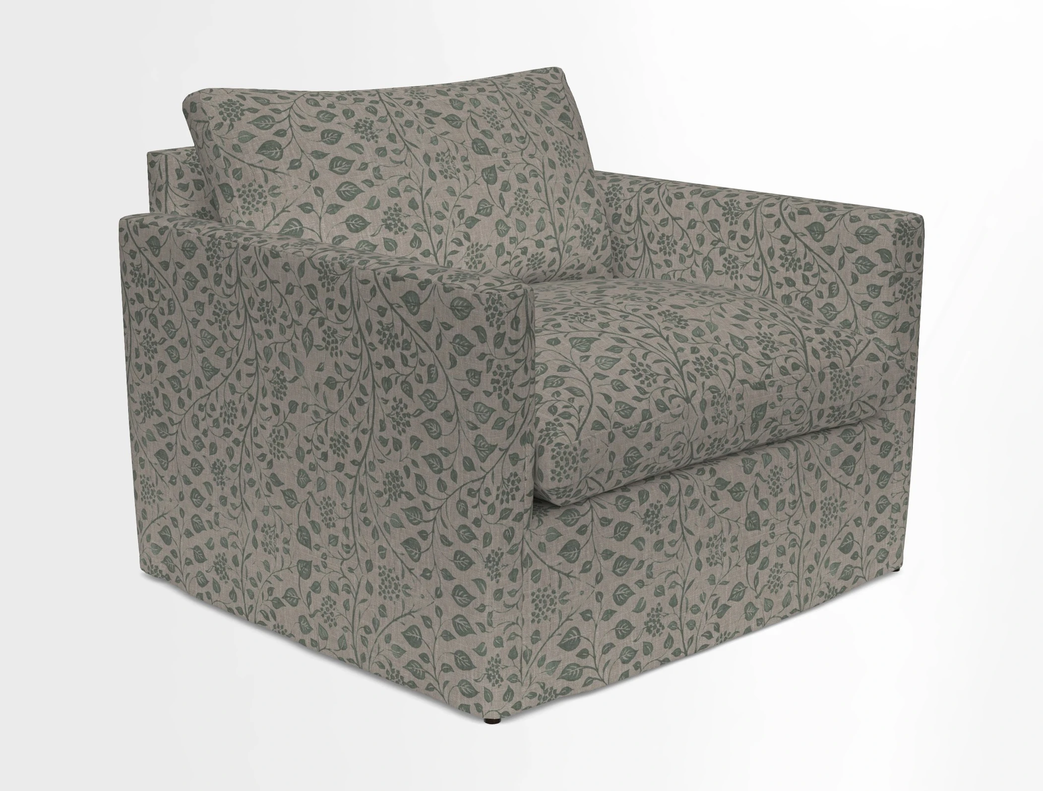 Heyshott Snuggler in Two Tone Plain Biscuit. Loose cover option available