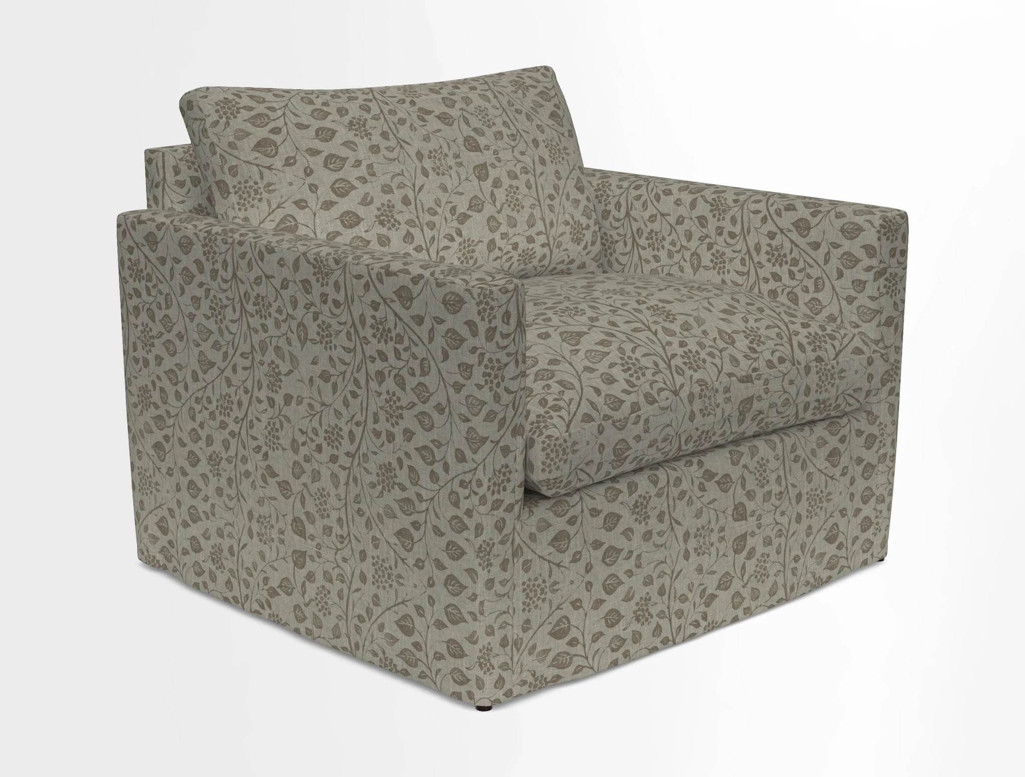 Heyshott Snuggler in Two Tone Plain Biscuit. Loose cover option available