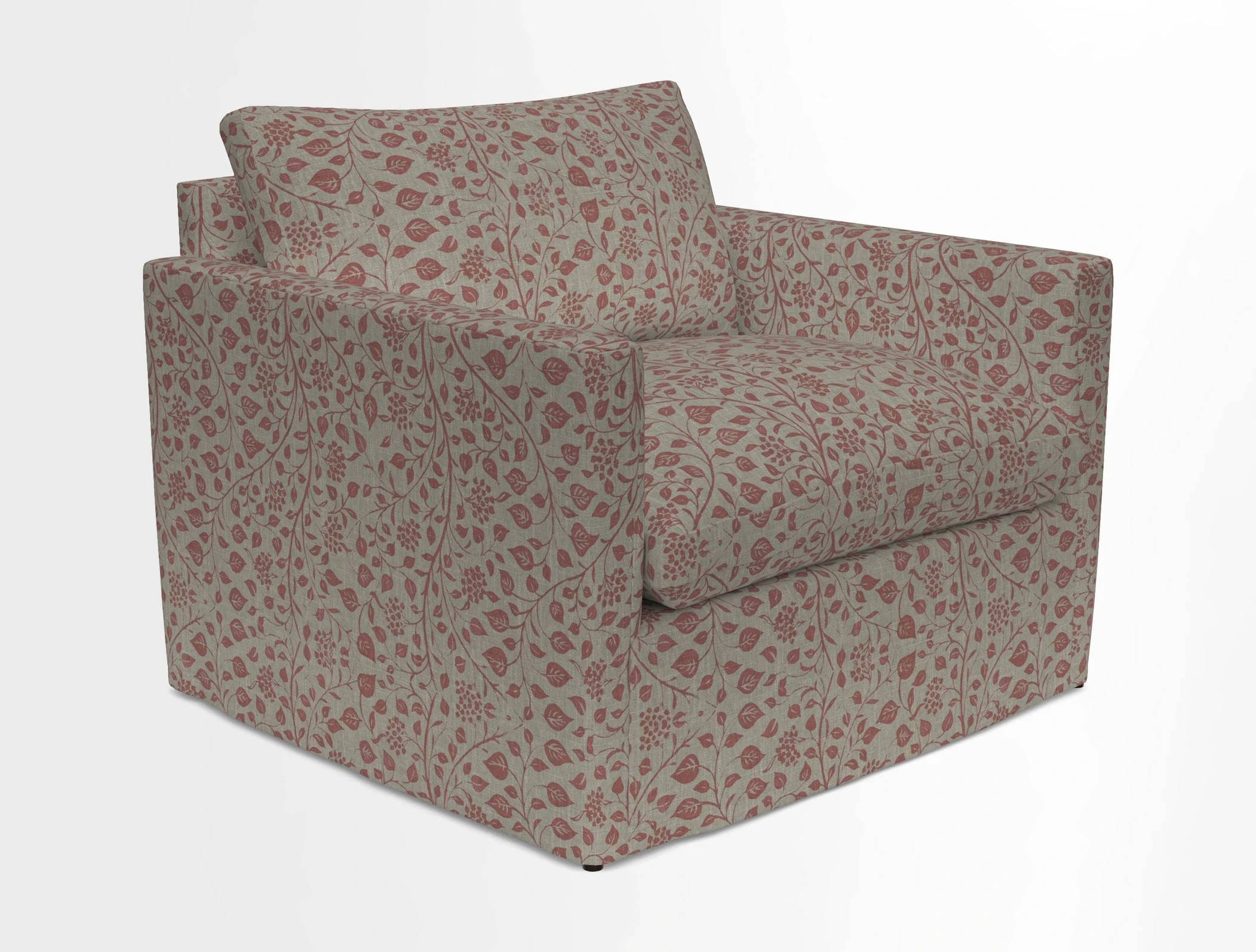 Heyshott Snuggler in Two Tone Plain Biscuit. Loose cover option available