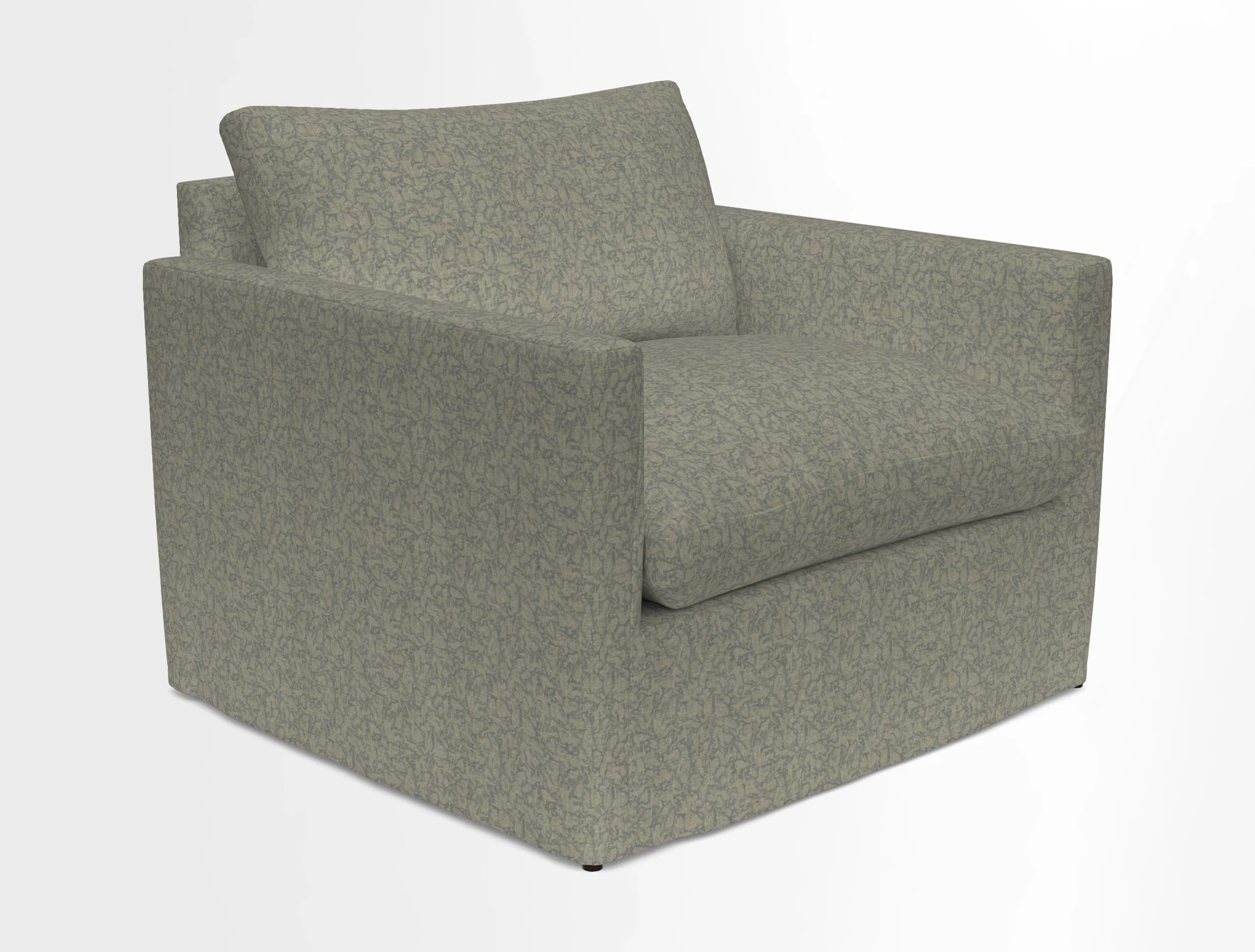 Heyshott Snuggler in Two Tone Plain Biscuit. Loose cover option available