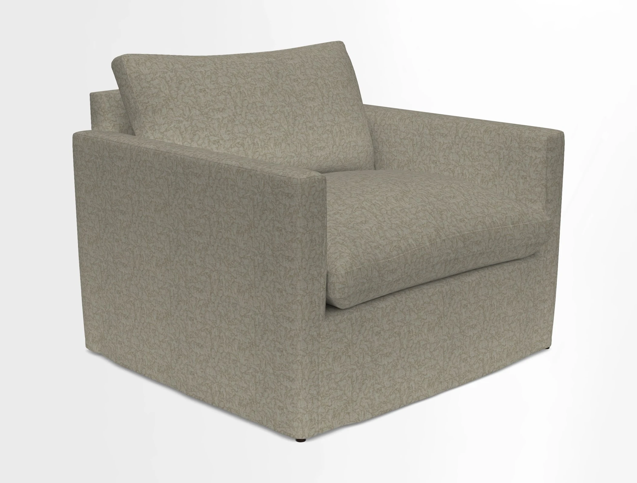 Heyshott Snuggler in Two Tone Plain Biscuit. Loose cover option available