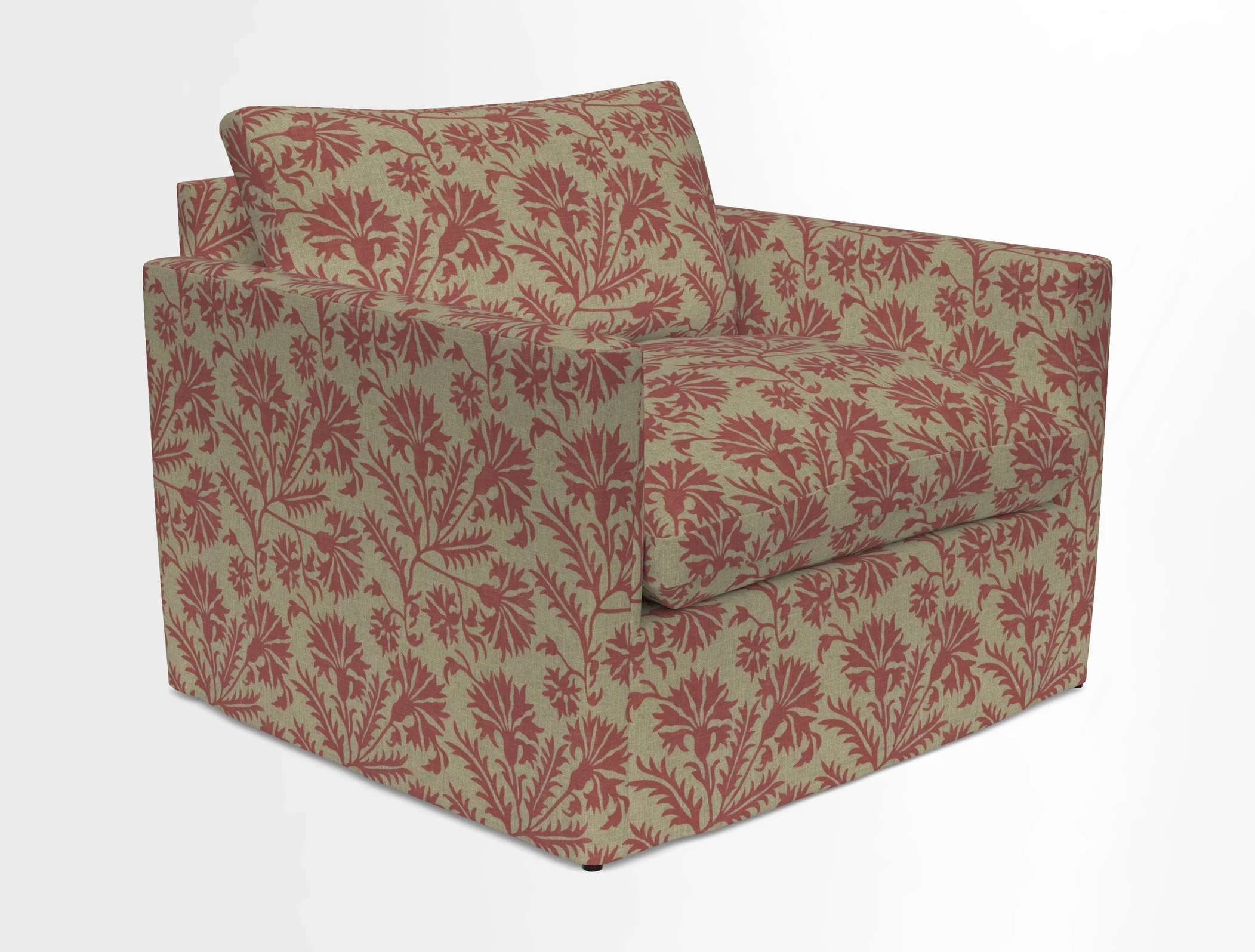 Heyshott Snuggler in Two Tone Plain Biscuit. Loose cover option available