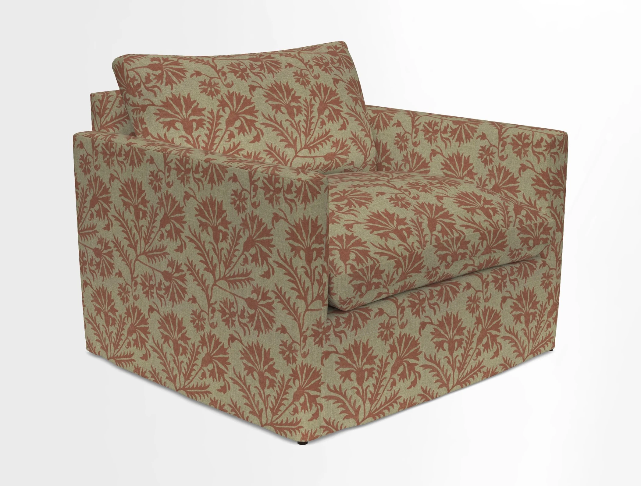 Heyshott Snuggler in Two Tone Plain Biscuit. Loose cover option available