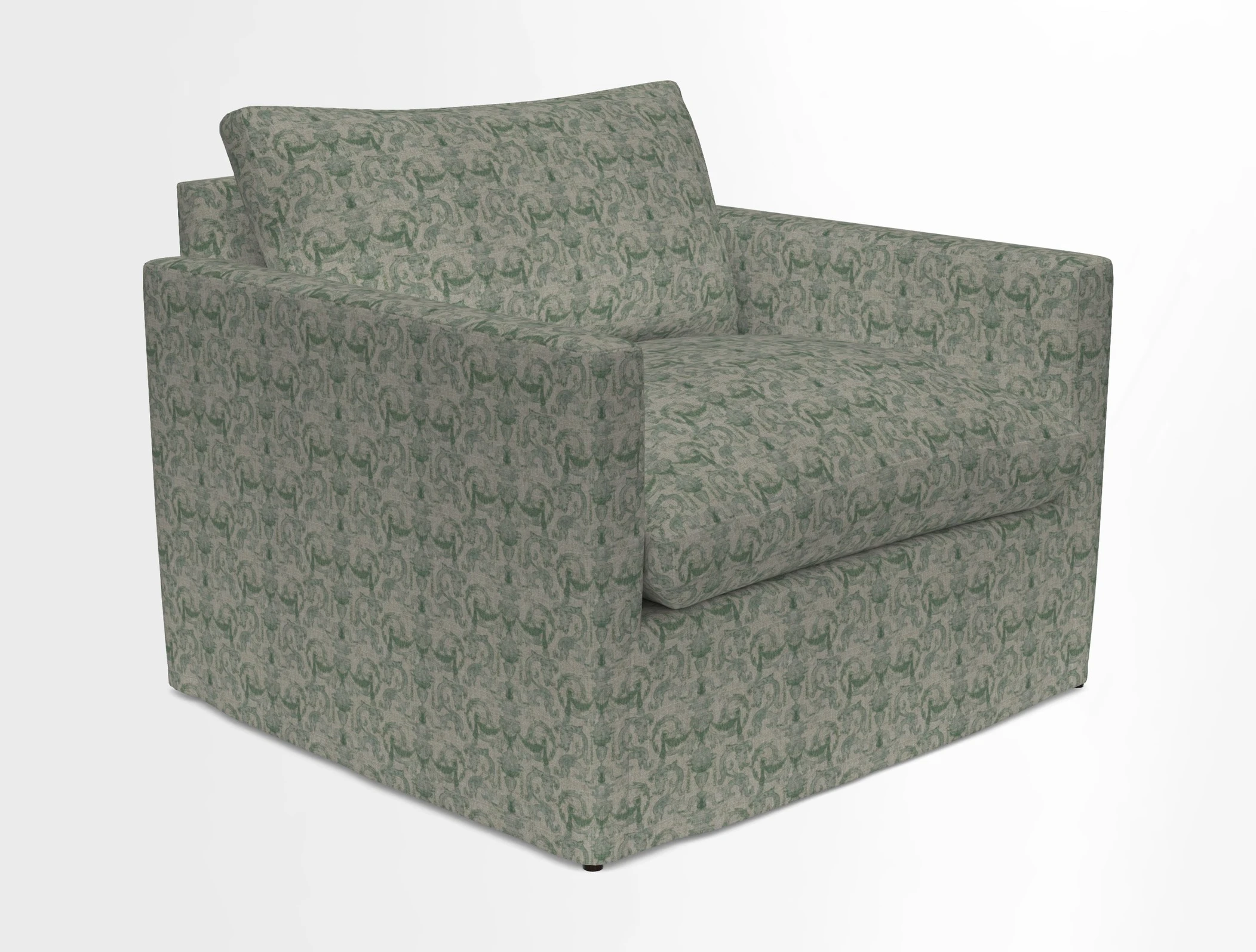 Heyshott Snuggler in Two Tone Plain Biscuit. Loose cover option available