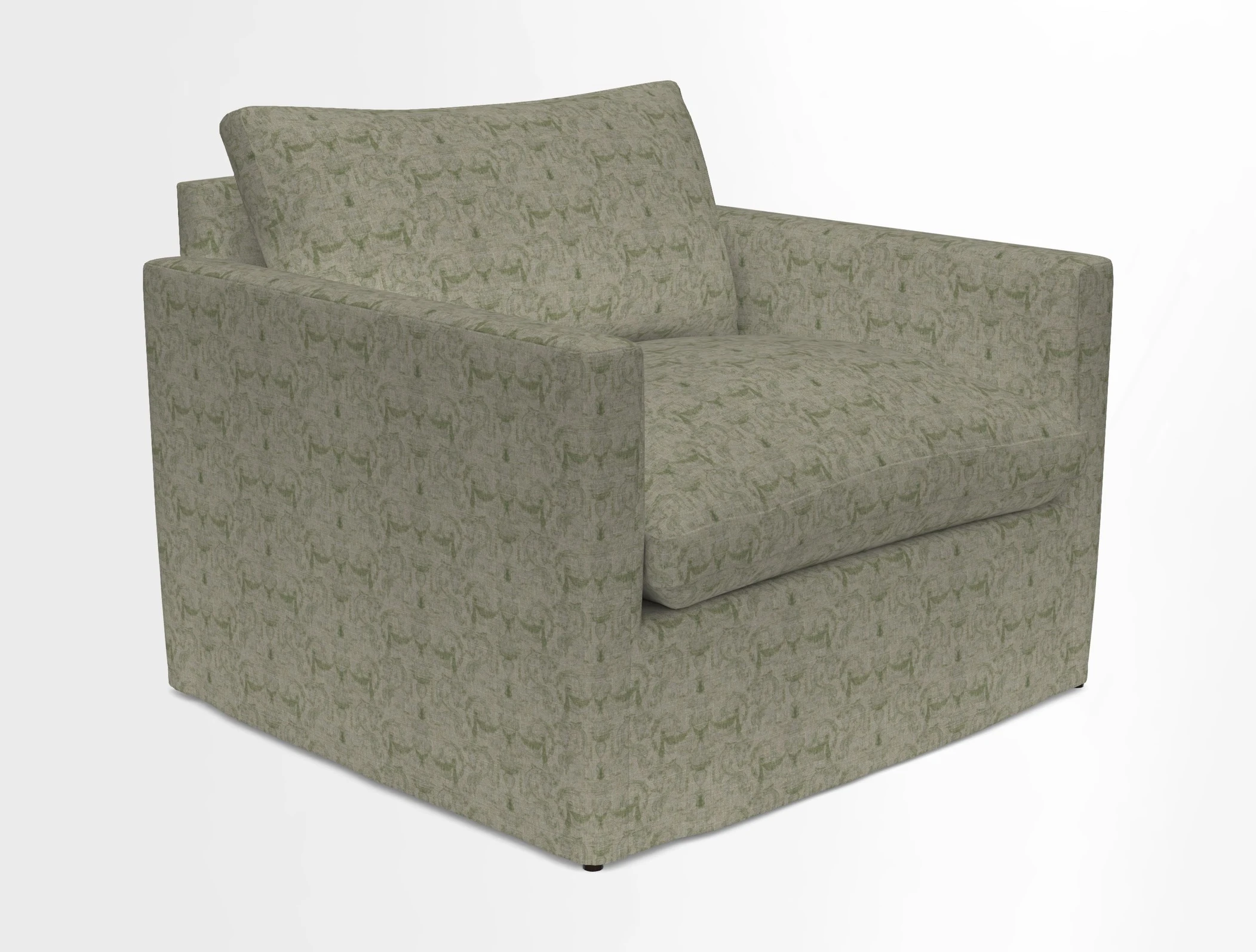 Heyshott Snuggler in Two Tone Plain Biscuit. Loose cover option available