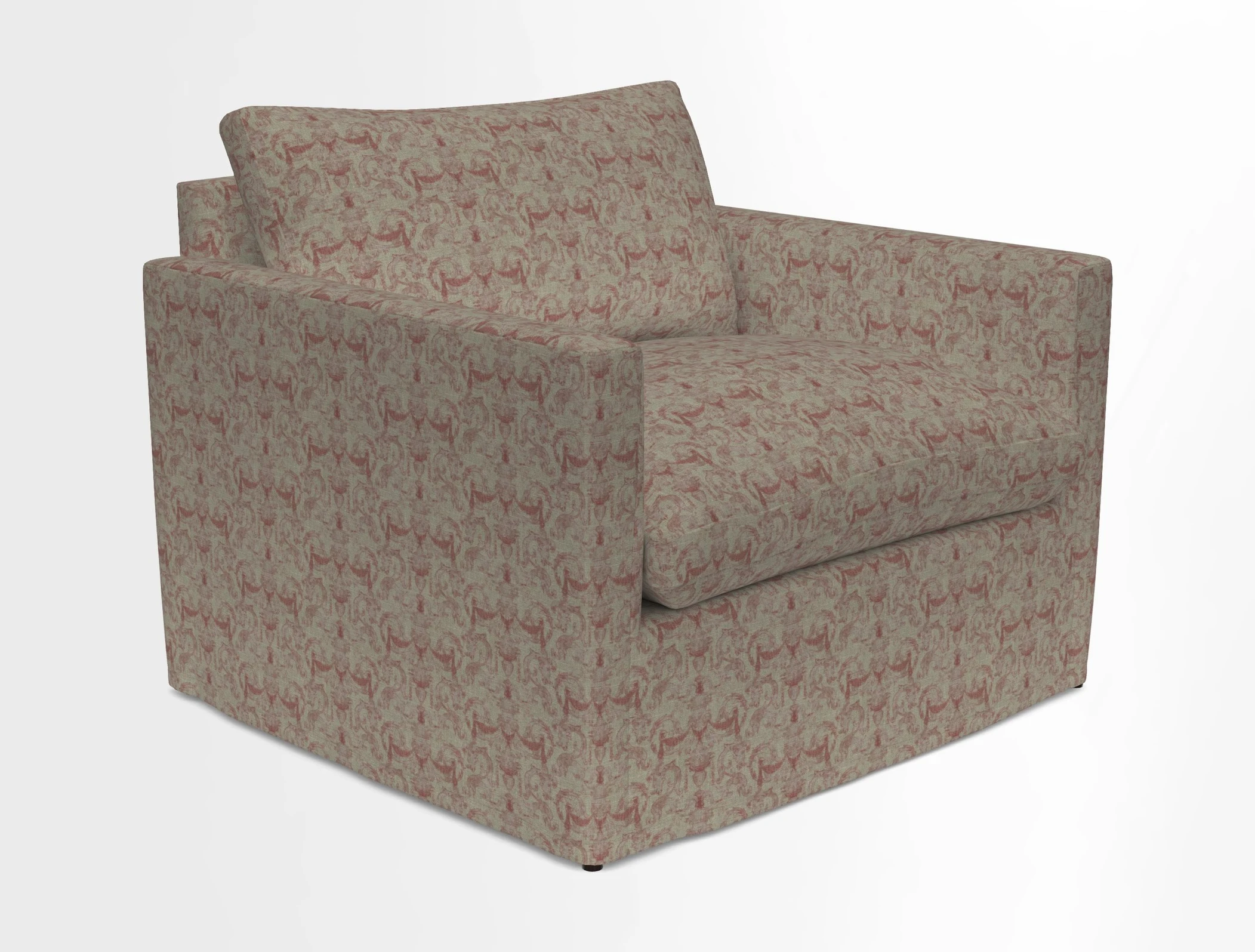 Heyshott Snuggler in Two Tone Plain Biscuit. Loose cover option available