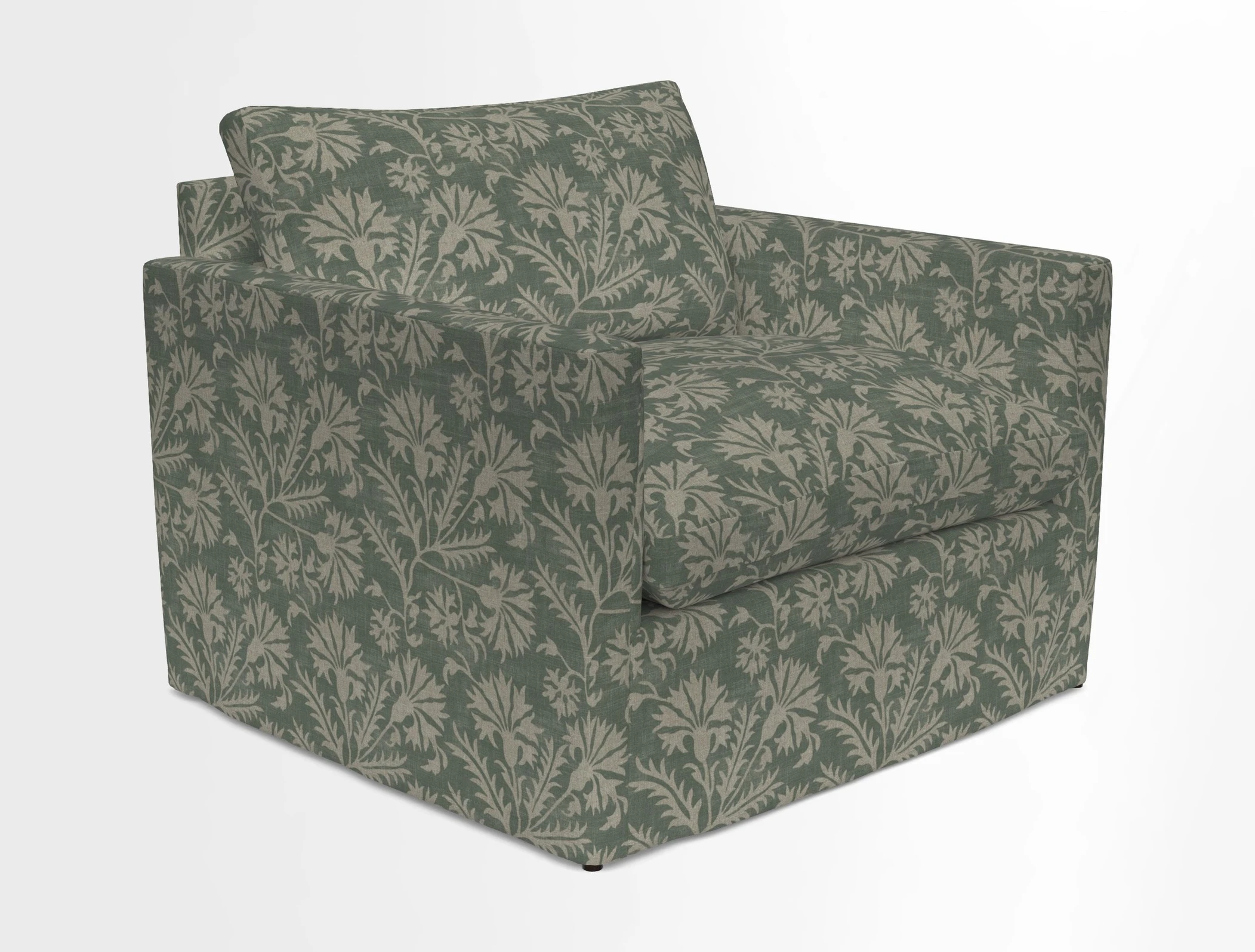 Heyshott Snuggler in Two Tone Plain Biscuit. Loose cover option available
