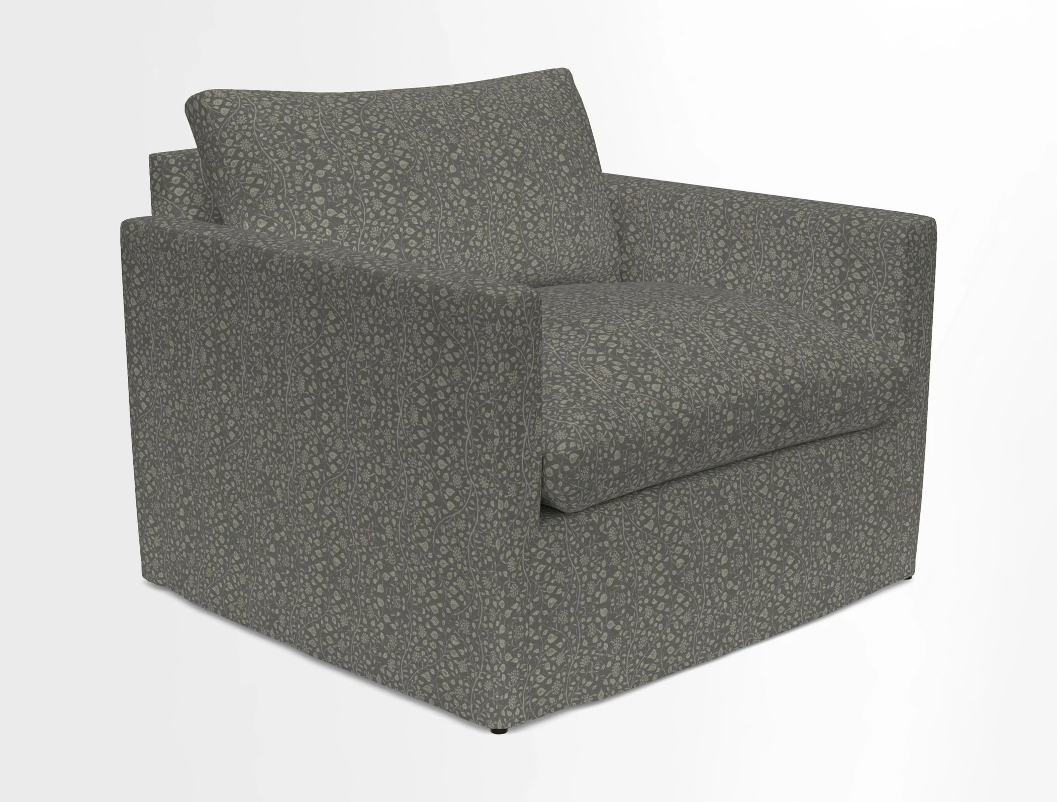 Heyshott Snuggler in Two Tone Plain Biscuit. Loose cover option available