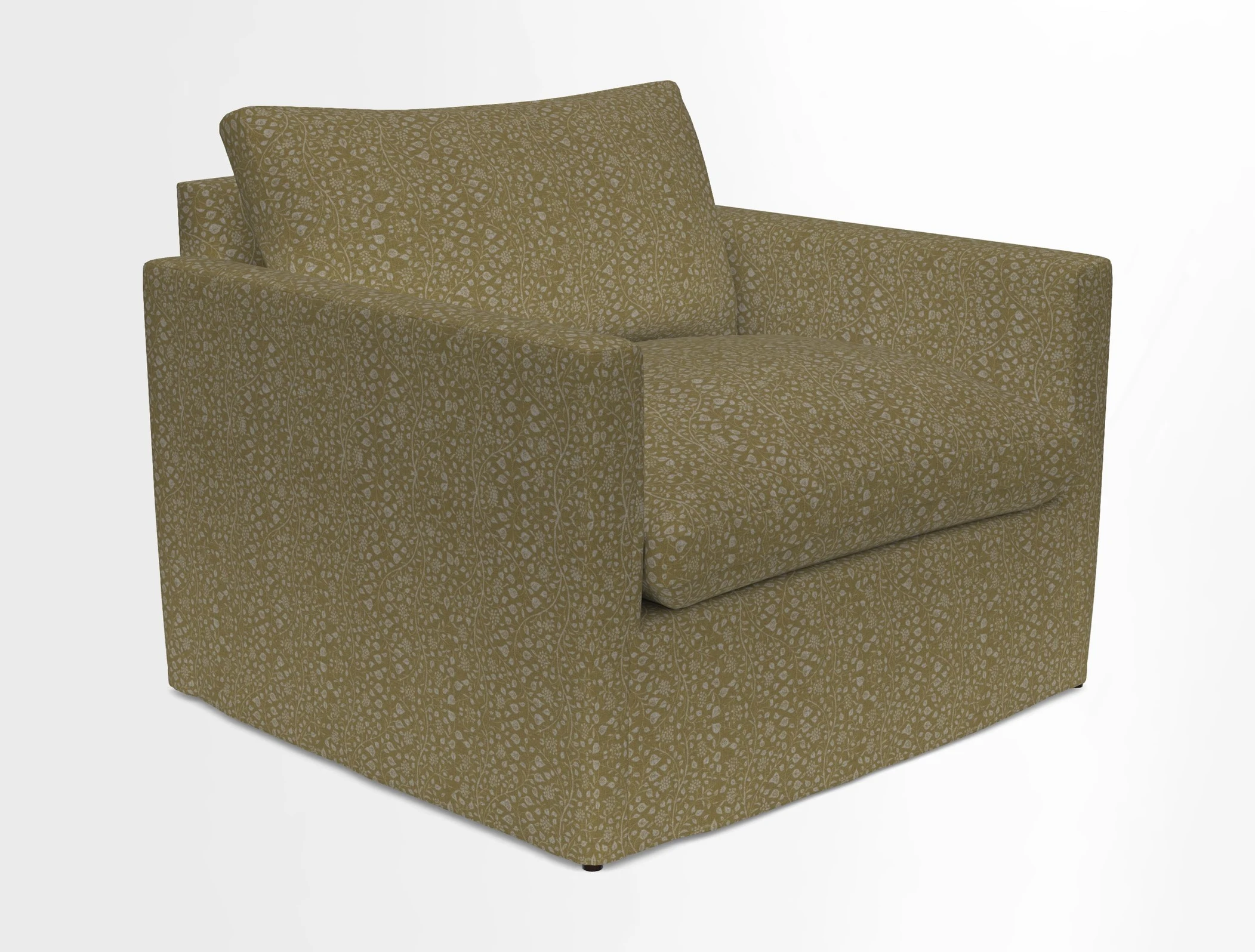 Heyshott Snuggler in Two Tone Plain Biscuit. Loose cover option available