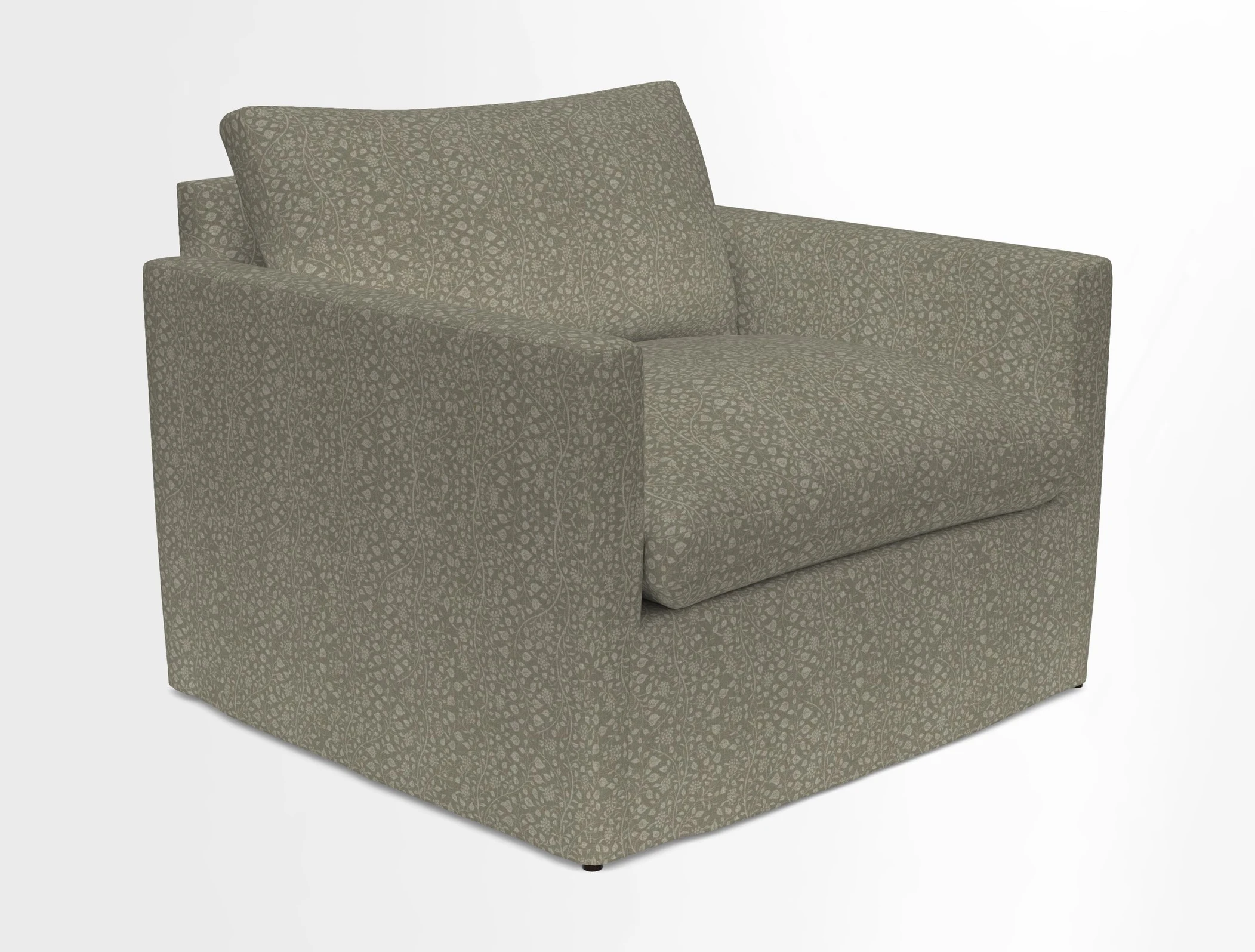 Heyshott Snuggler in Two Tone Plain Biscuit. Loose cover option available