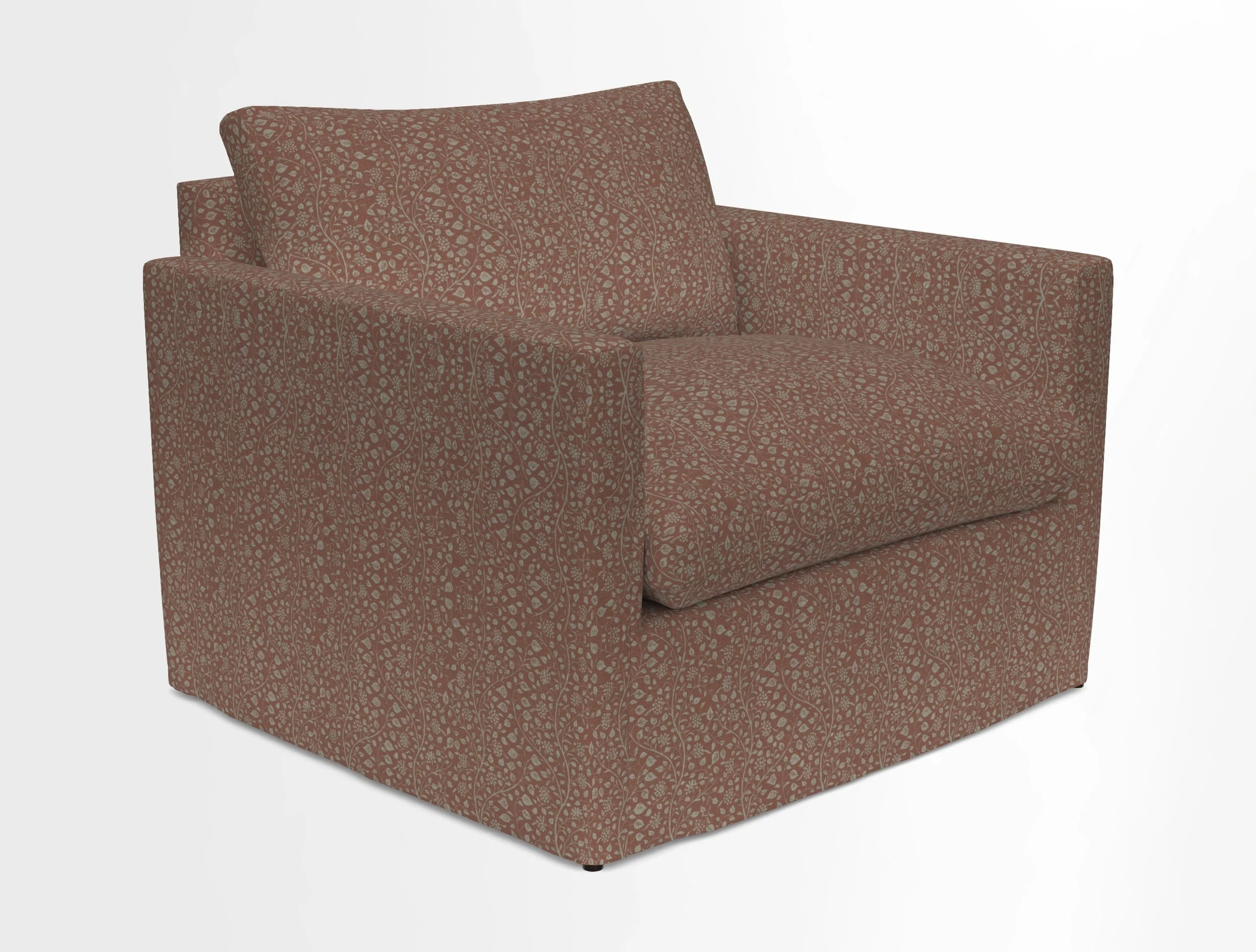 Heyshott Snuggler in Two Tone Plain Biscuit. Loose cover option available