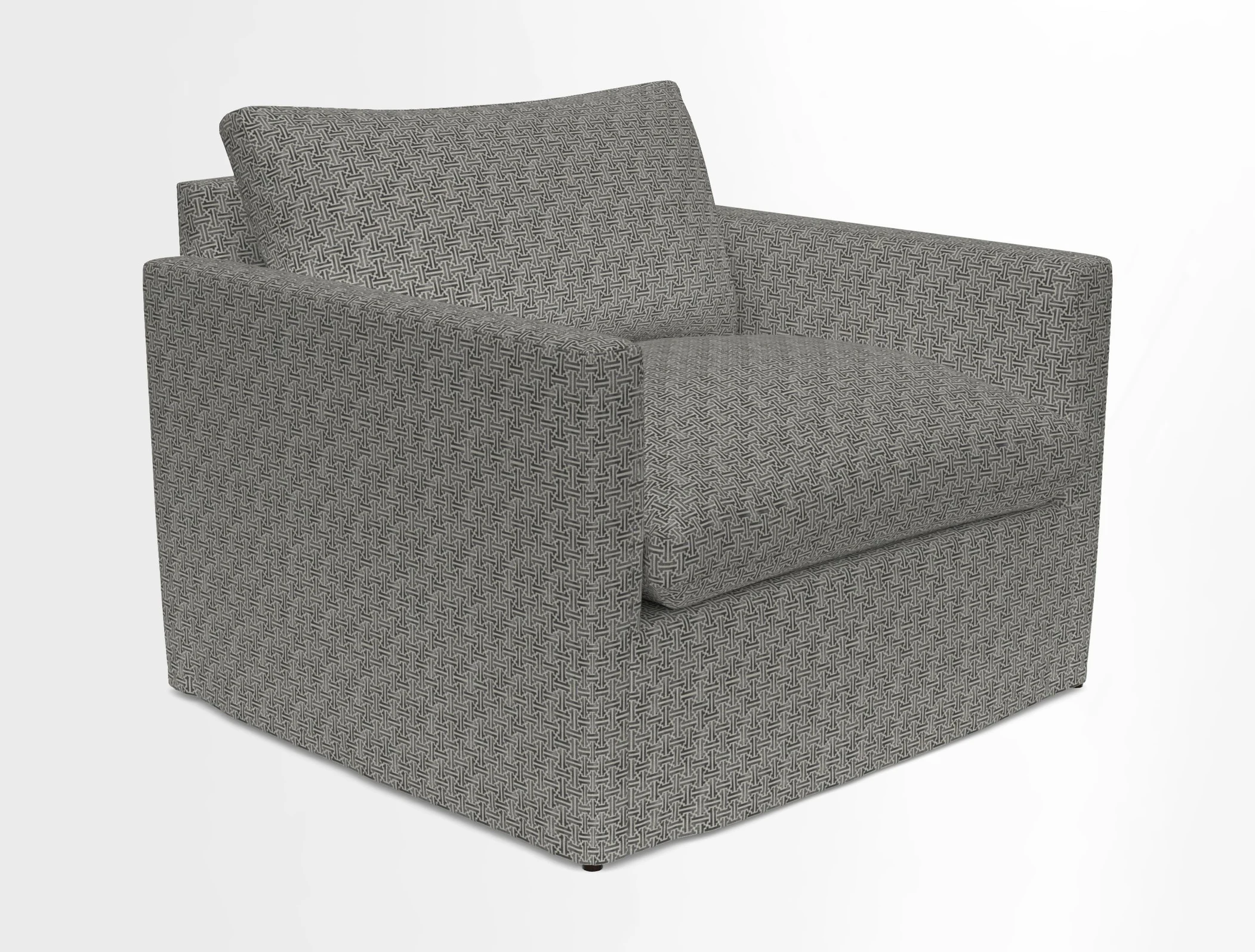 Heyshott Snuggler in Two Tone Plain Biscuit. Loose cover option available