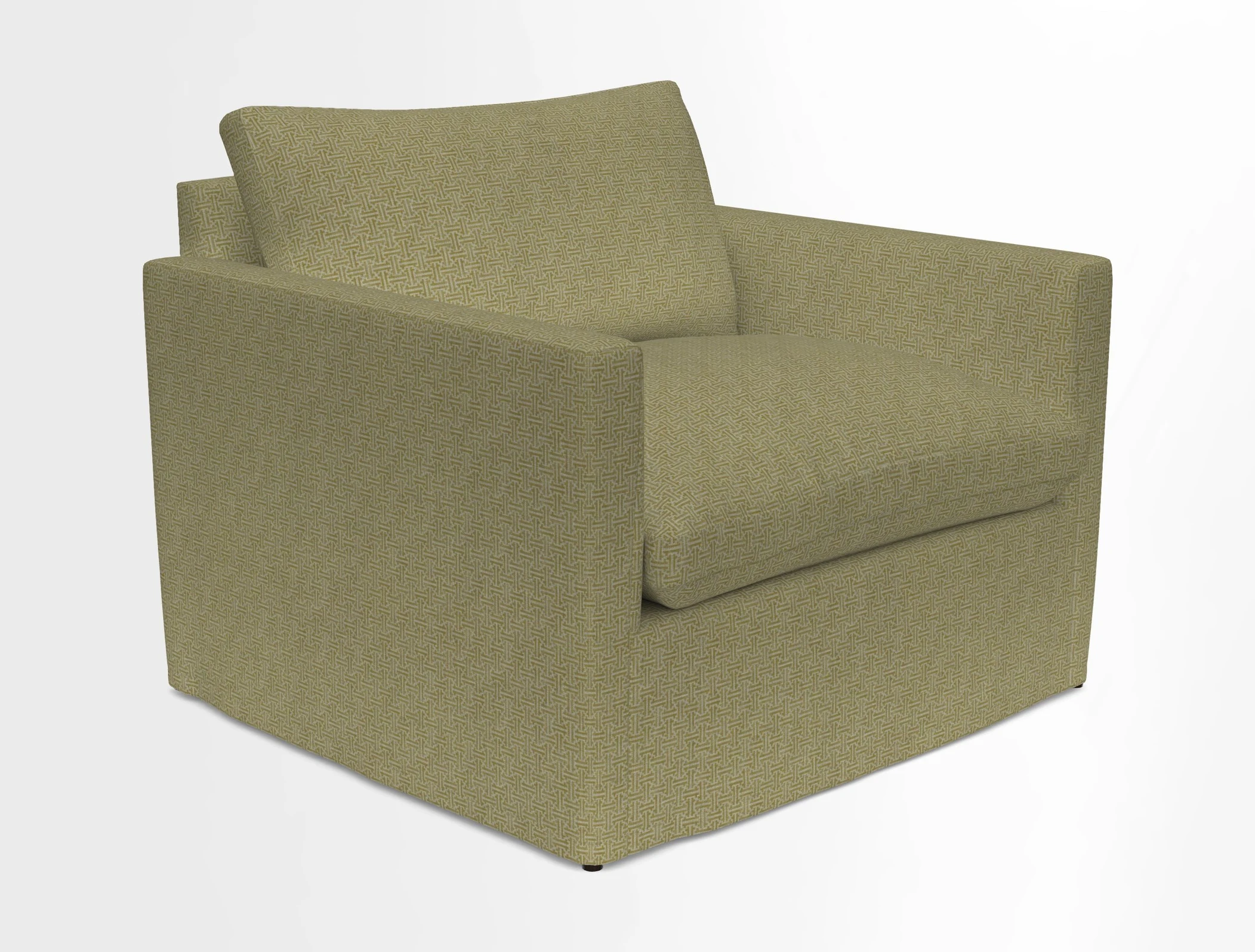Heyshott Snuggler in Two Tone Plain Biscuit. Loose cover option available