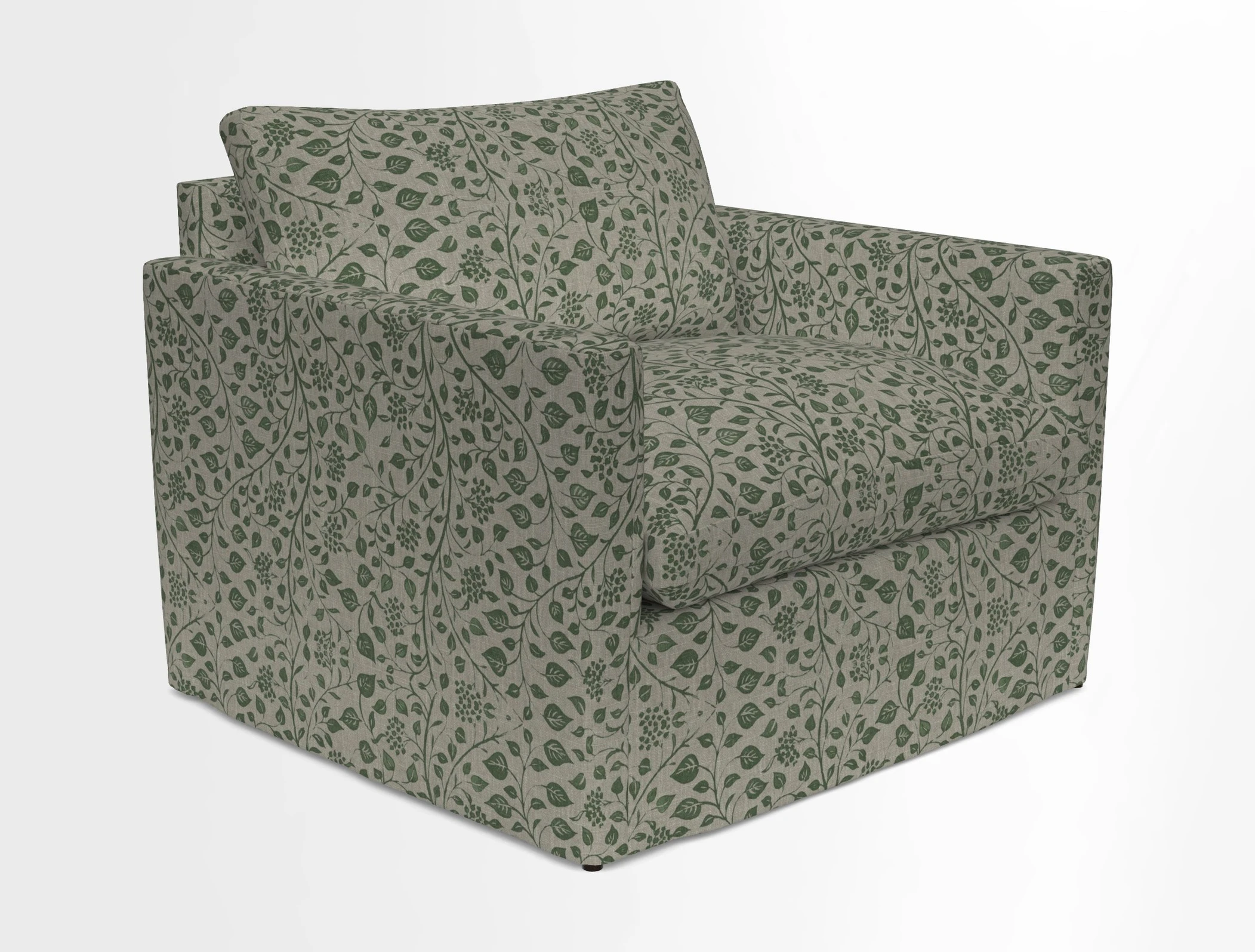 Heyshott Snuggler in Two Tone Plain Biscuit. Loose cover option available