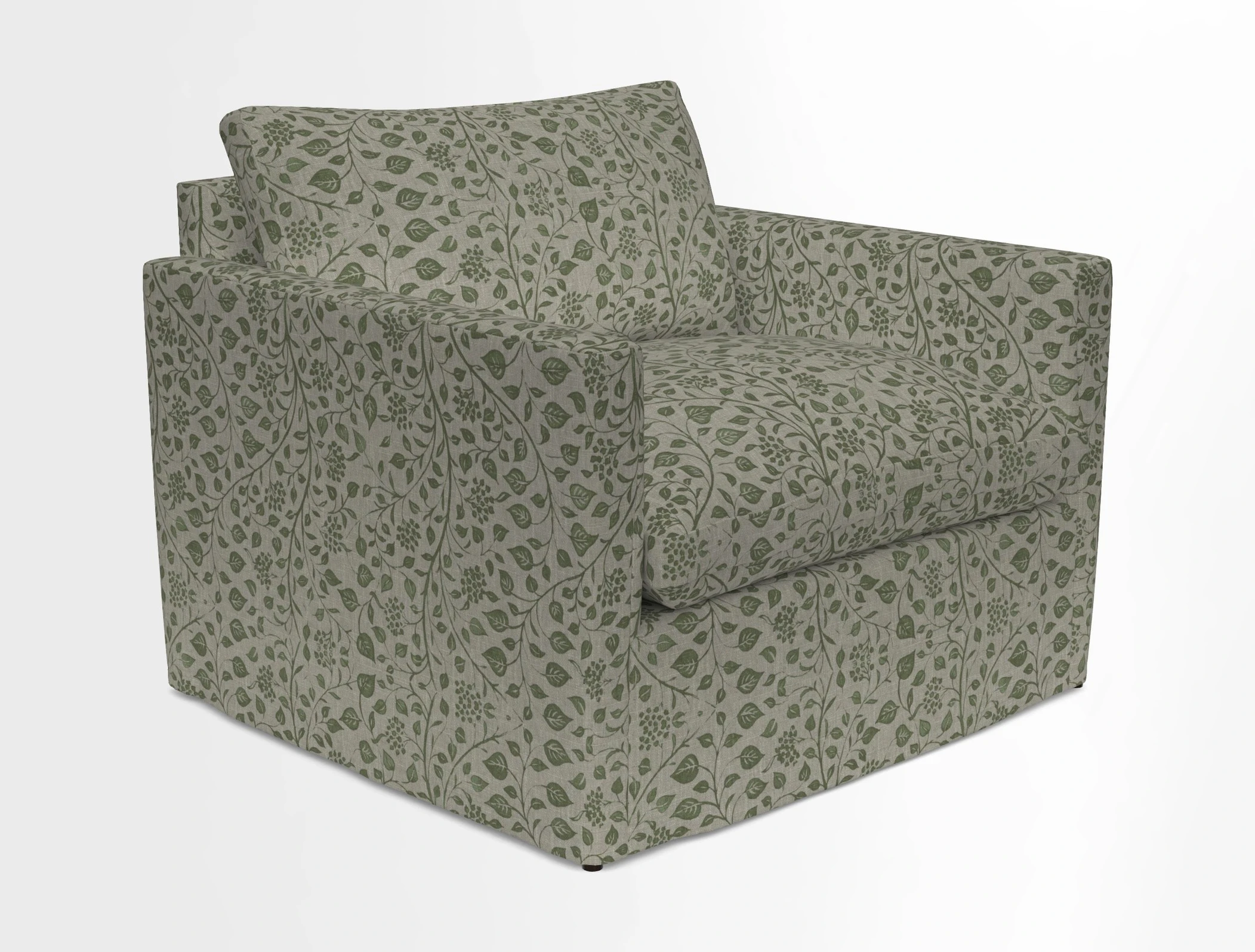 Heyshott Snuggler in Two Tone Plain Biscuit. Loose cover option available
