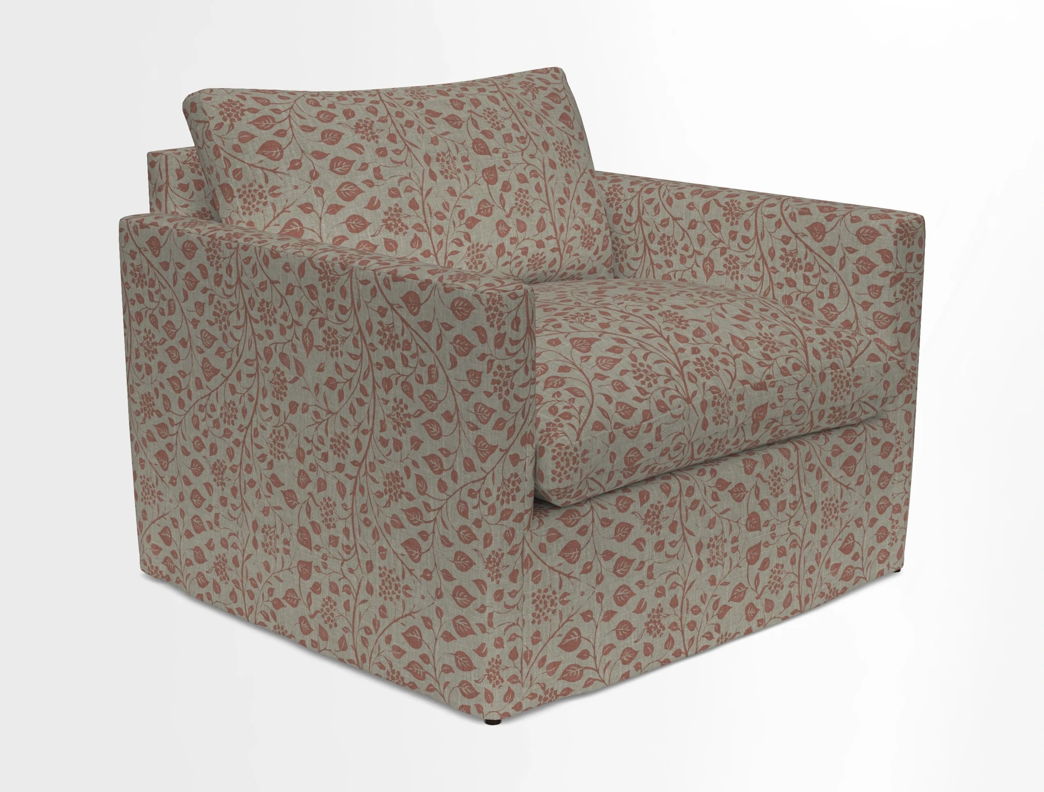 Heyshott Snuggler in Two Tone Plain Biscuit. Loose cover option available