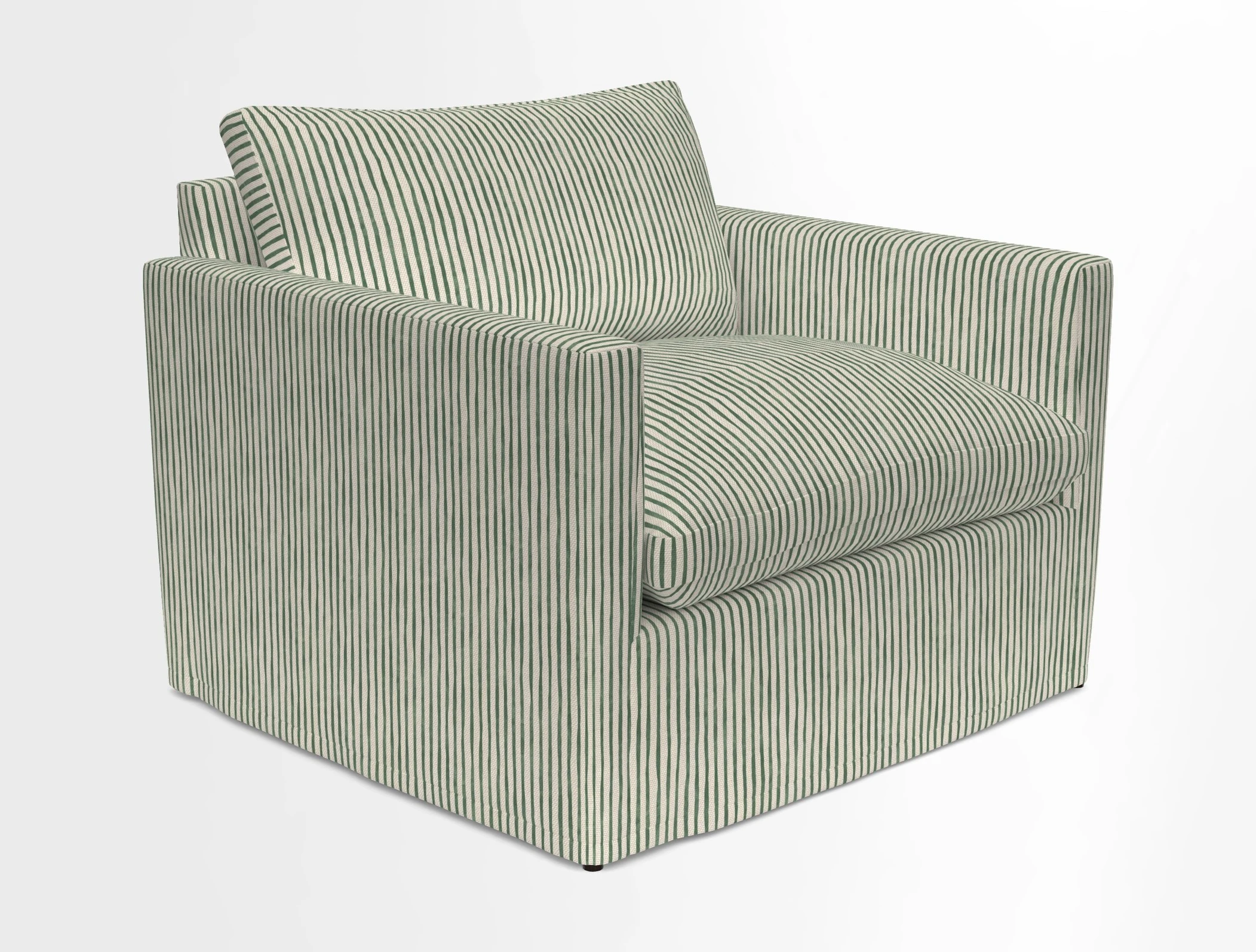Heyshott Snuggler in Two Tone Plain Biscuit. Loose cover option available