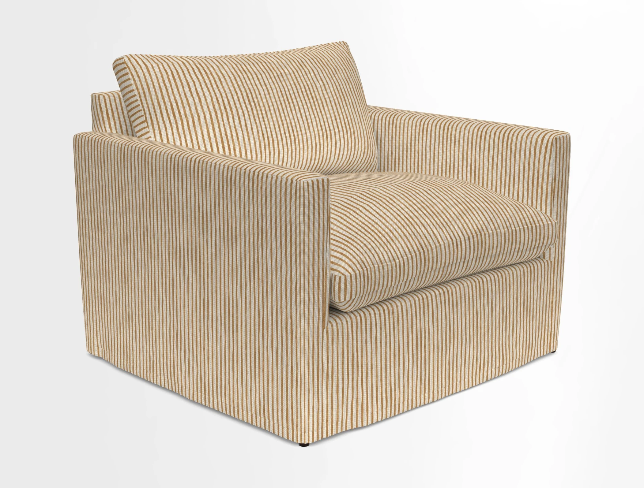 Heyshott Snuggler in Two Tone Plain Biscuit. Loose cover option available