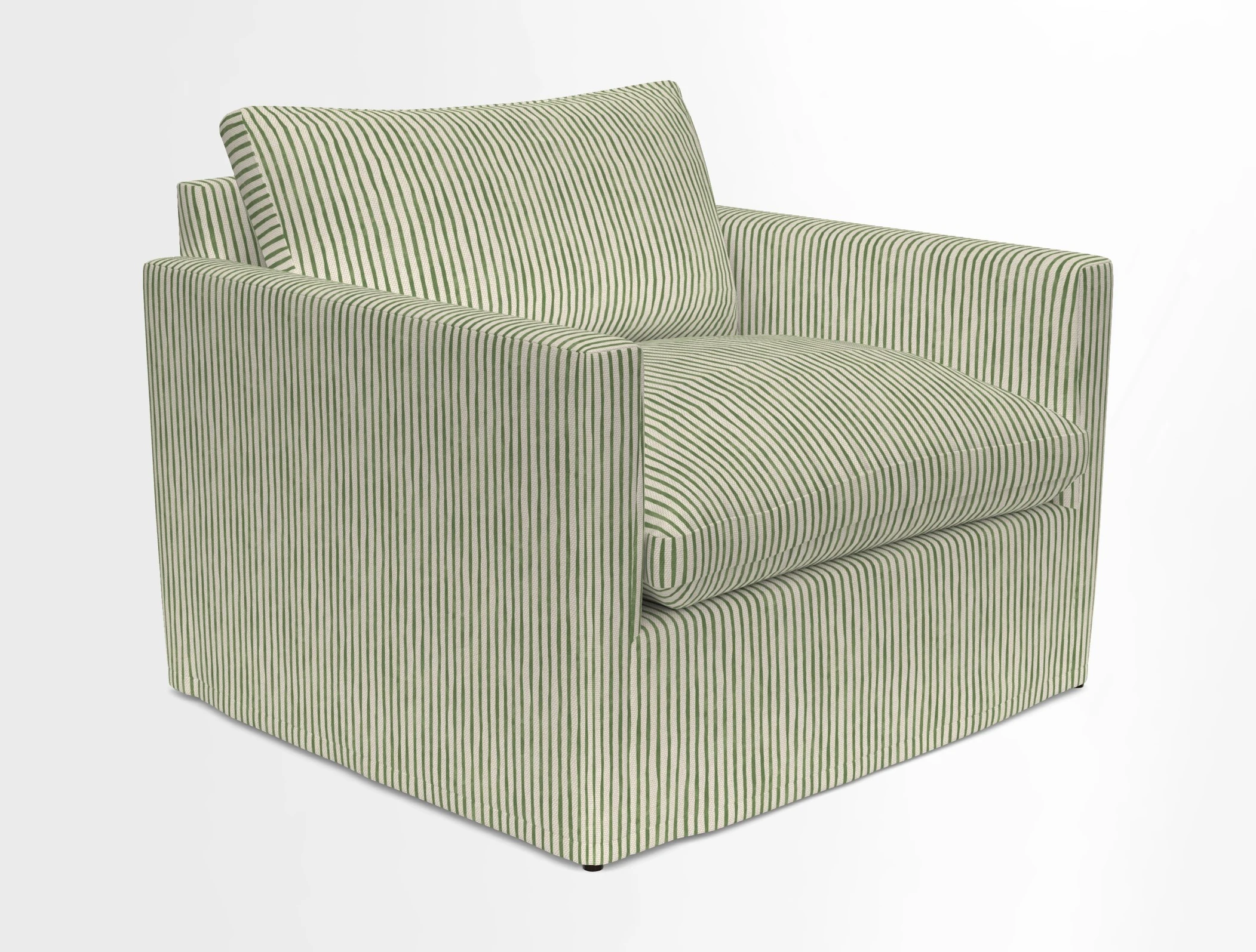 Heyshott Snuggler in Two Tone Plain Biscuit. Loose cover option available
