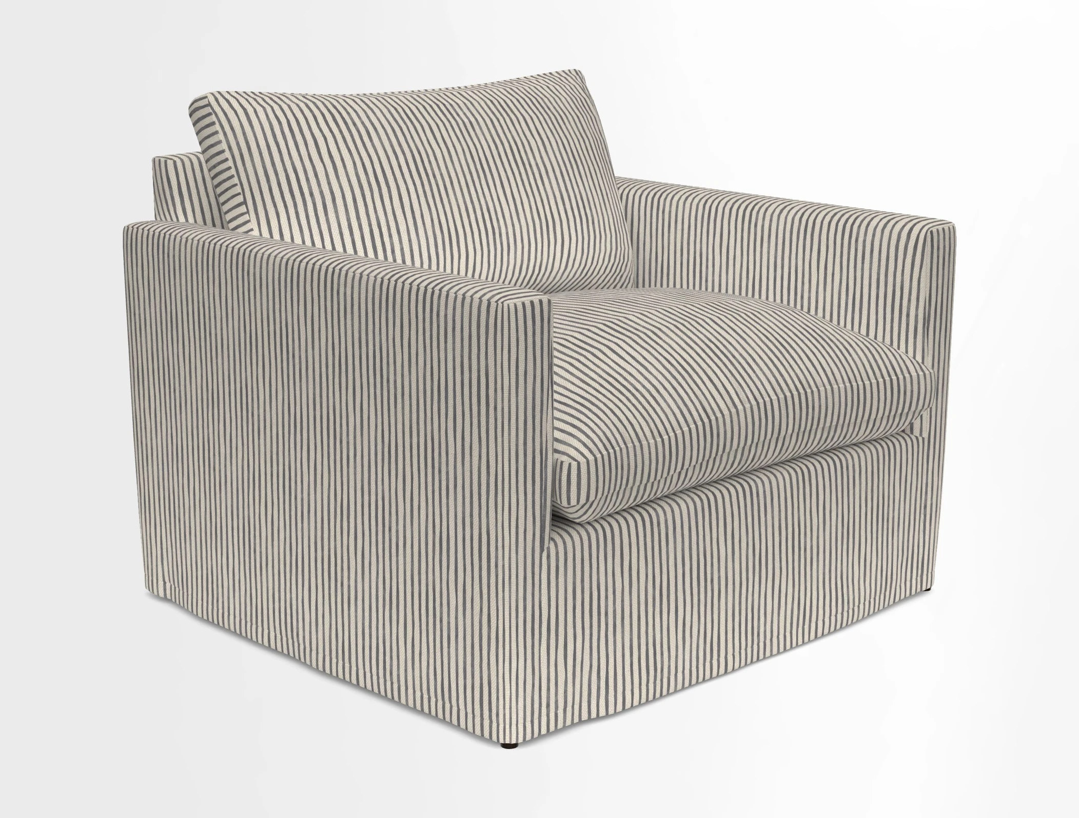 Heyshott Snuggler in Two Tone Plain Biscuit. Loose cover option available