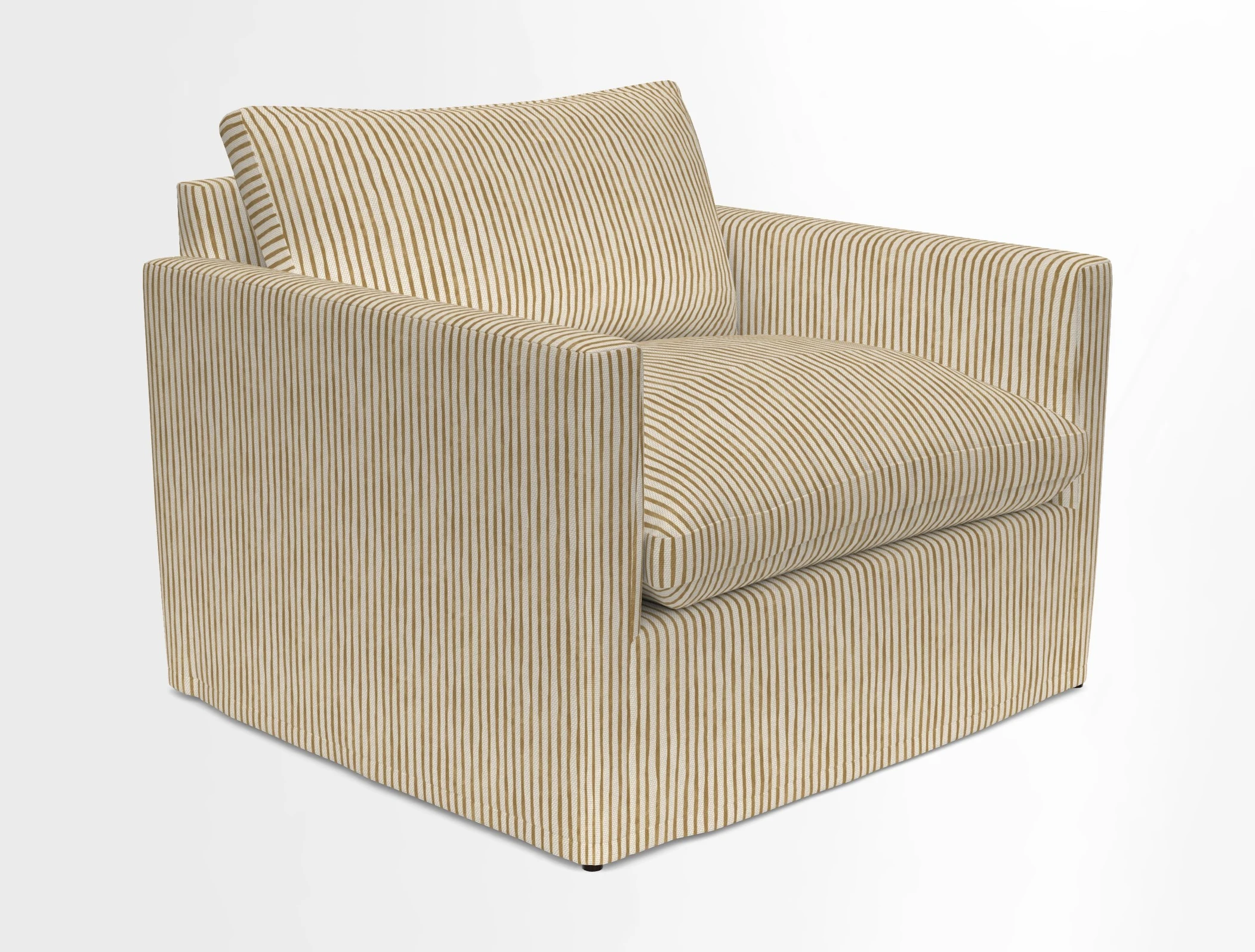 Heyshott Snuggler in Two Tone Plain Biscuit. Loose cover option available