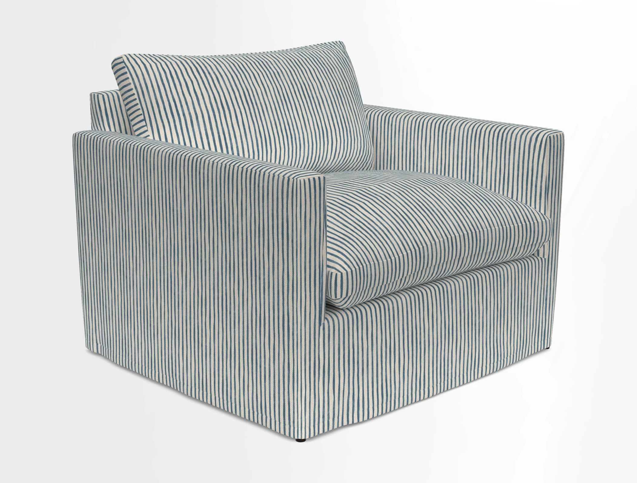 Heyshott Snuggler in Two Tone Plain Biscuit. Loose cover option available