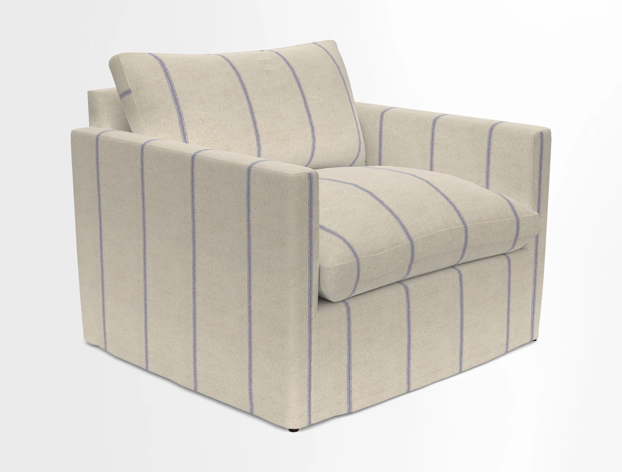 Heyshott Snuggler in Two Tone Plain Biscuit. Loose cover option available