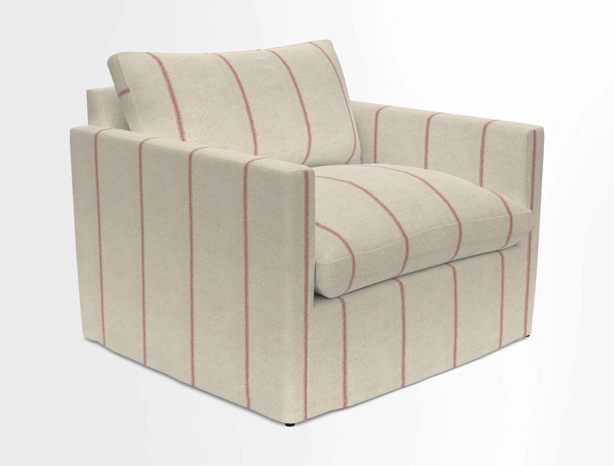 Heyshott Snuggler in Two Tone Plain Biscuit. Loose cover option available