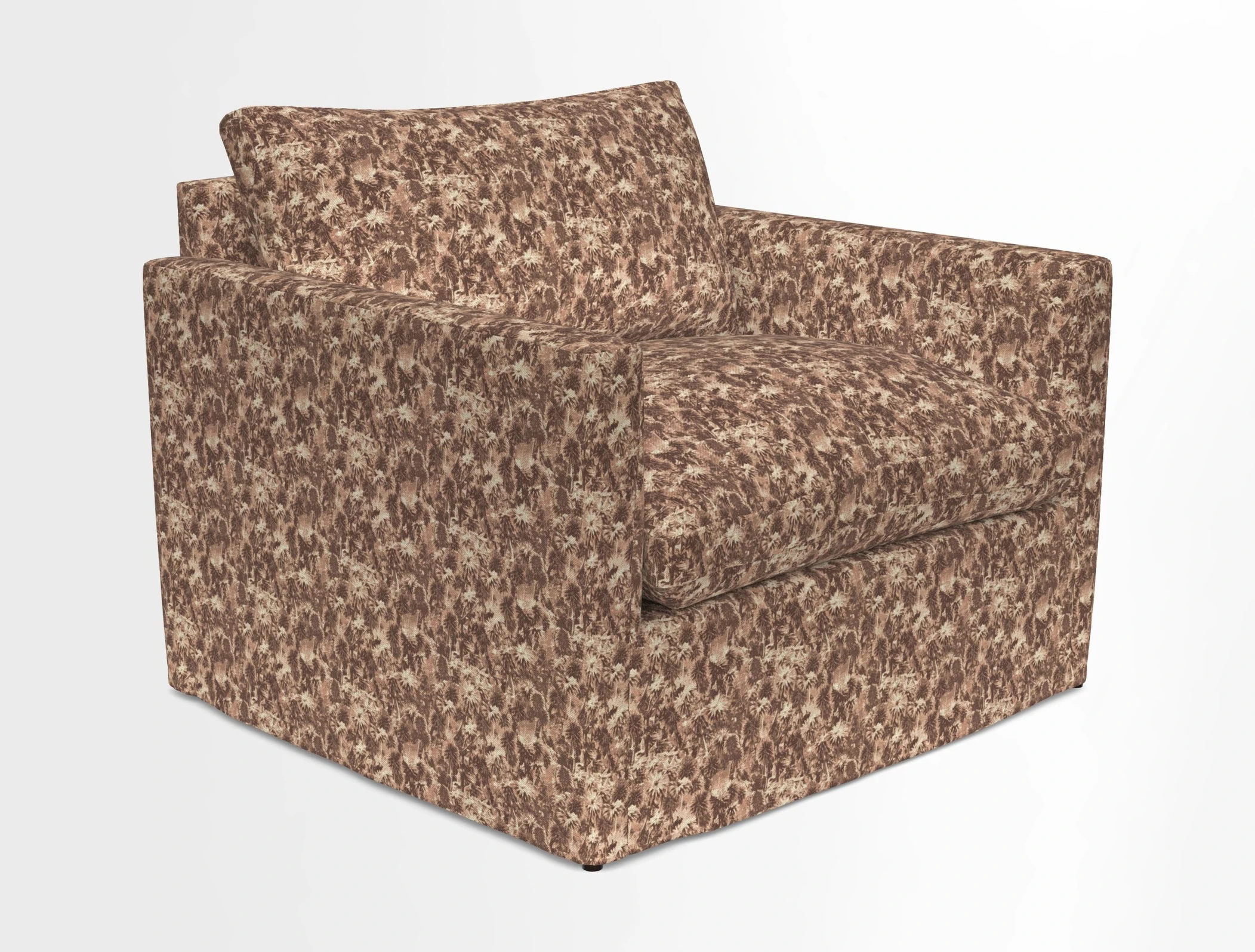 Heyshott Snuggler in Two Tone Plain Biscuit. Loose cover option available