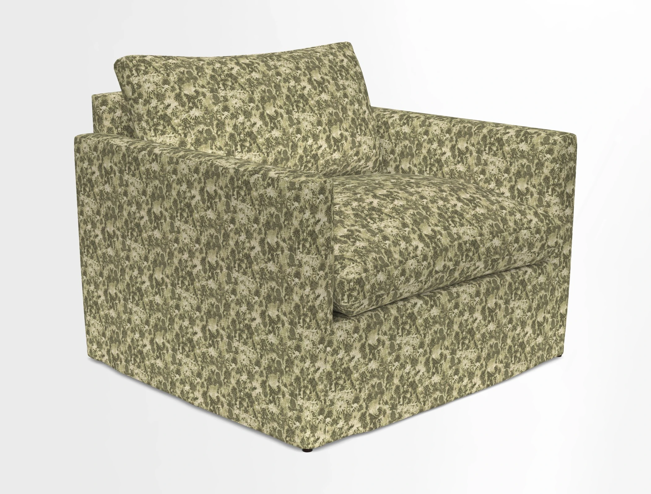 Heyshott Snuggler in Two Tone Plain Biscuit. Loose cover option available