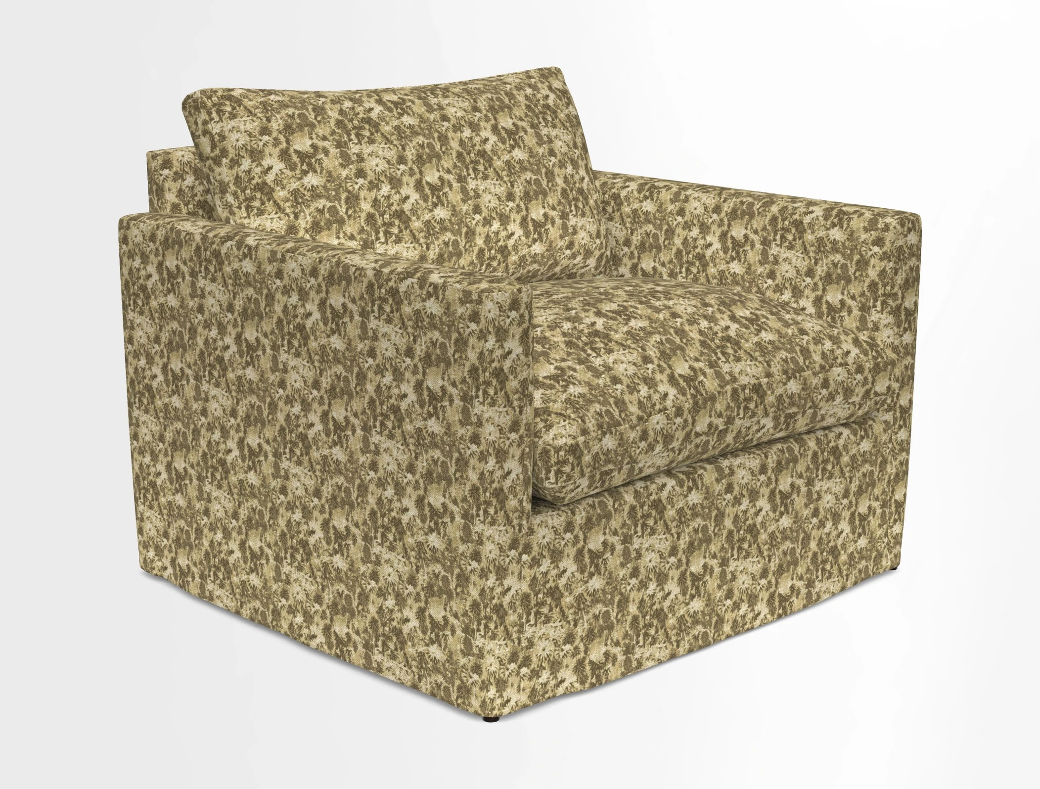 Heyshott Snuggler in Two Tone Plain Biscuit. Loose cover option available