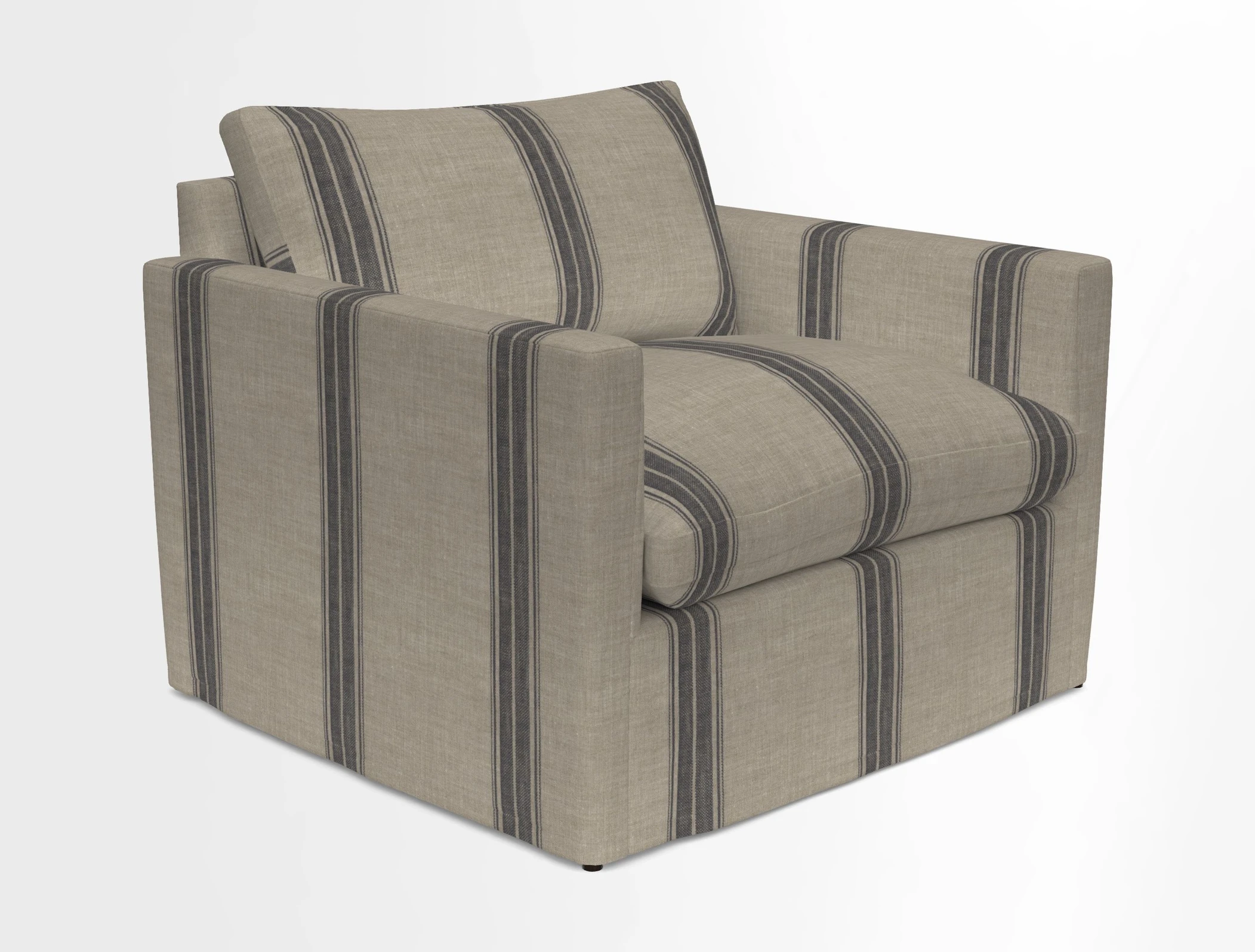 Heyshott Snuggler in Two Tone Plain Biscuit. Loose cover option available