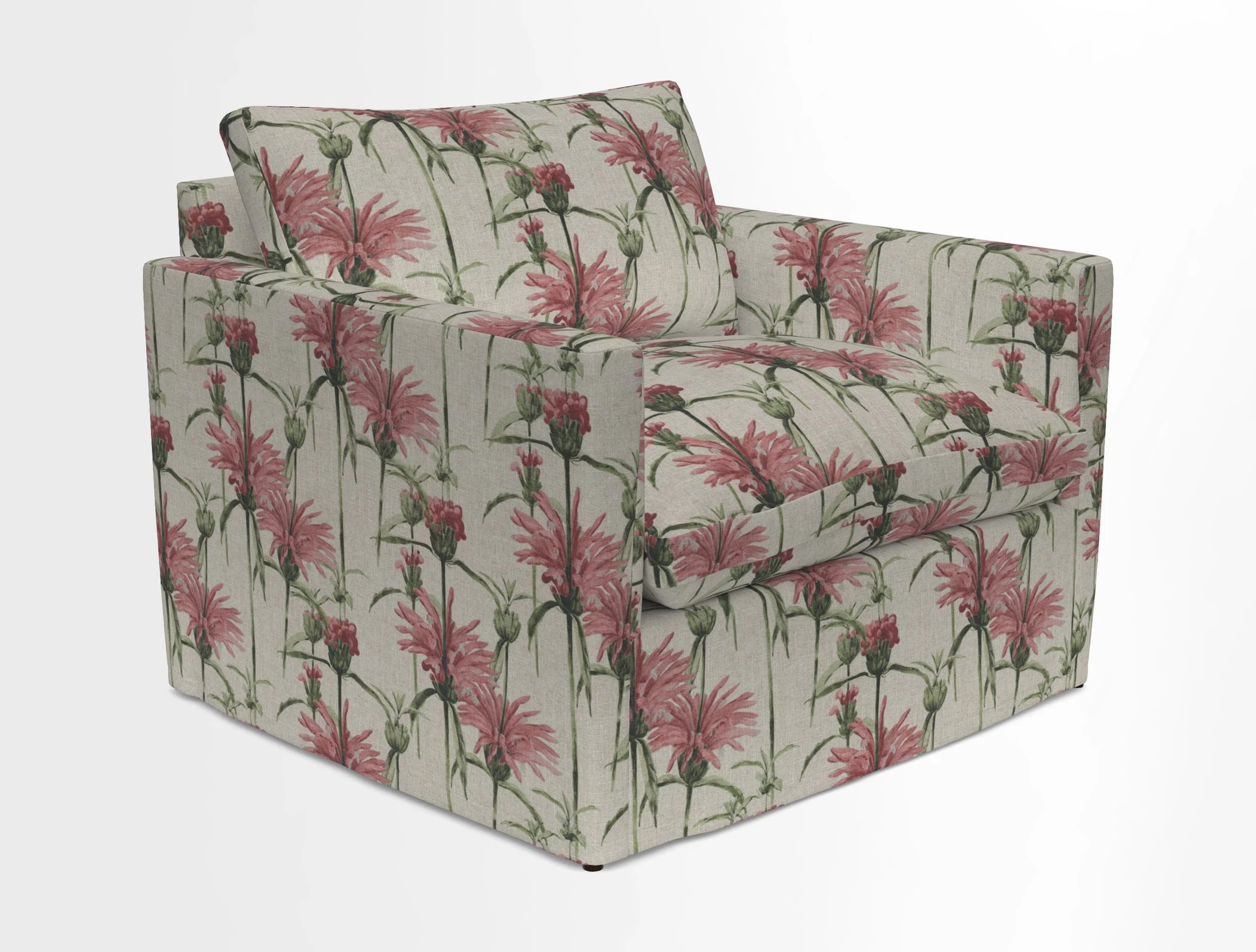 Heyshott Snuggler in Two Tone Plain Biscuit. Loose cover option available