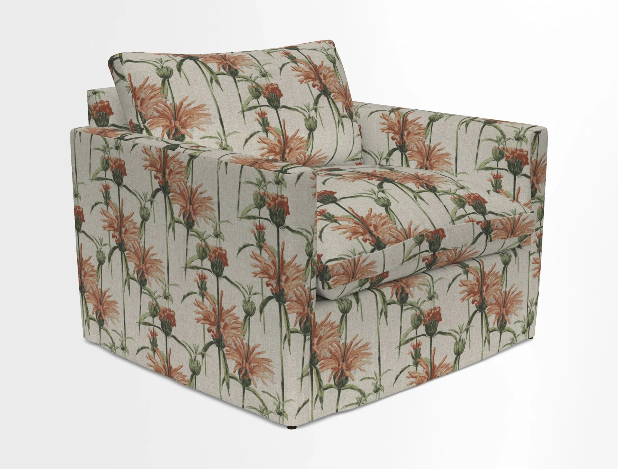 Heyshott Snuggler in Two Tone Plain Biscuit. Loose cover option available