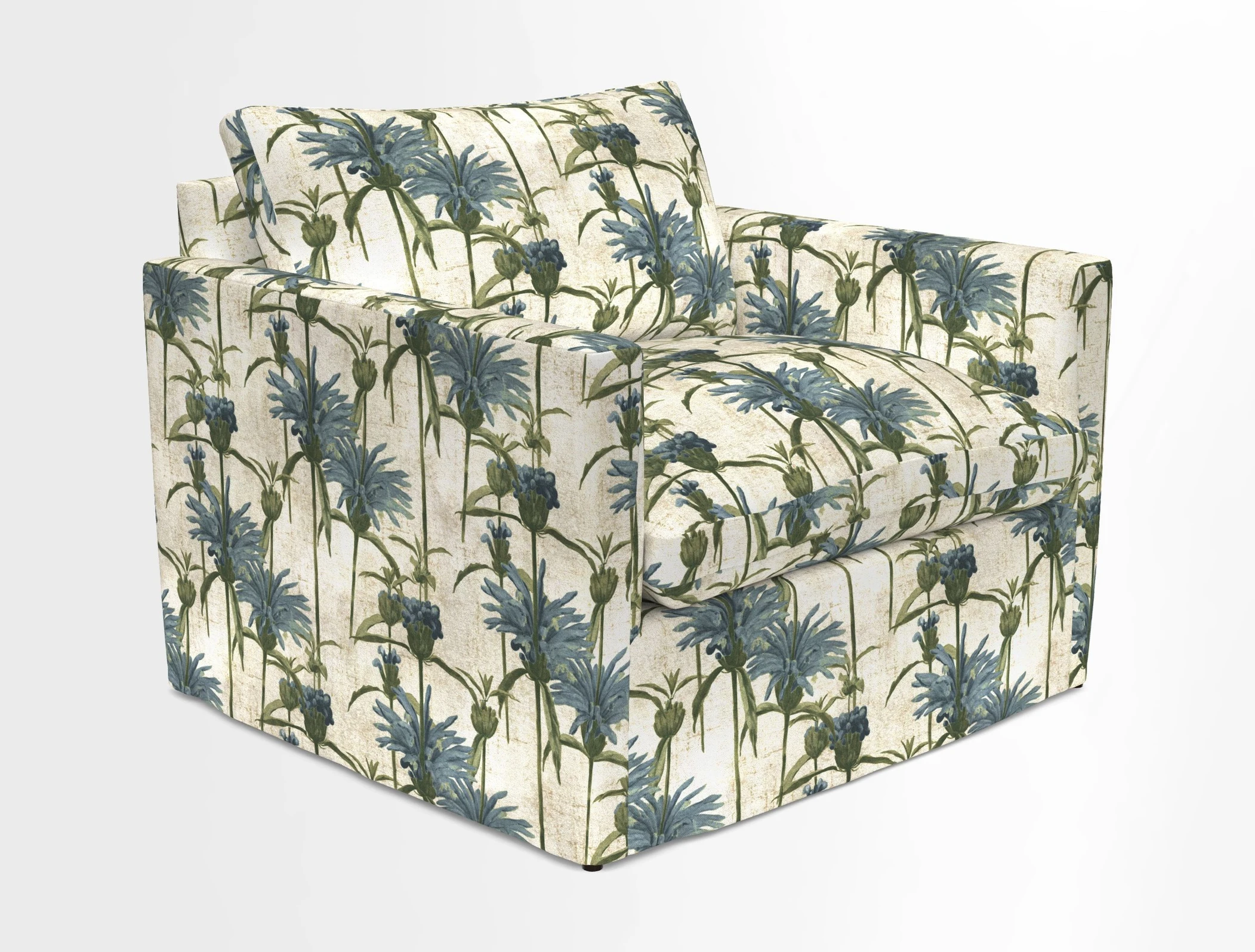 Heyshott Snuggler in Two Tone Plain Biscuit. Loose cover option available
