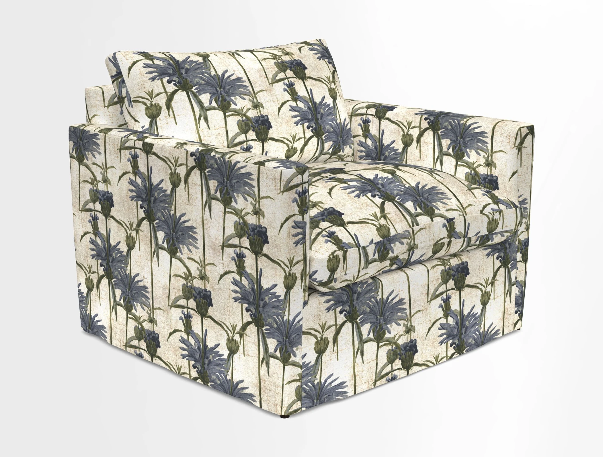 Heyshott Snuggler in Two Tone Plain Biscuit. Loose cover option available