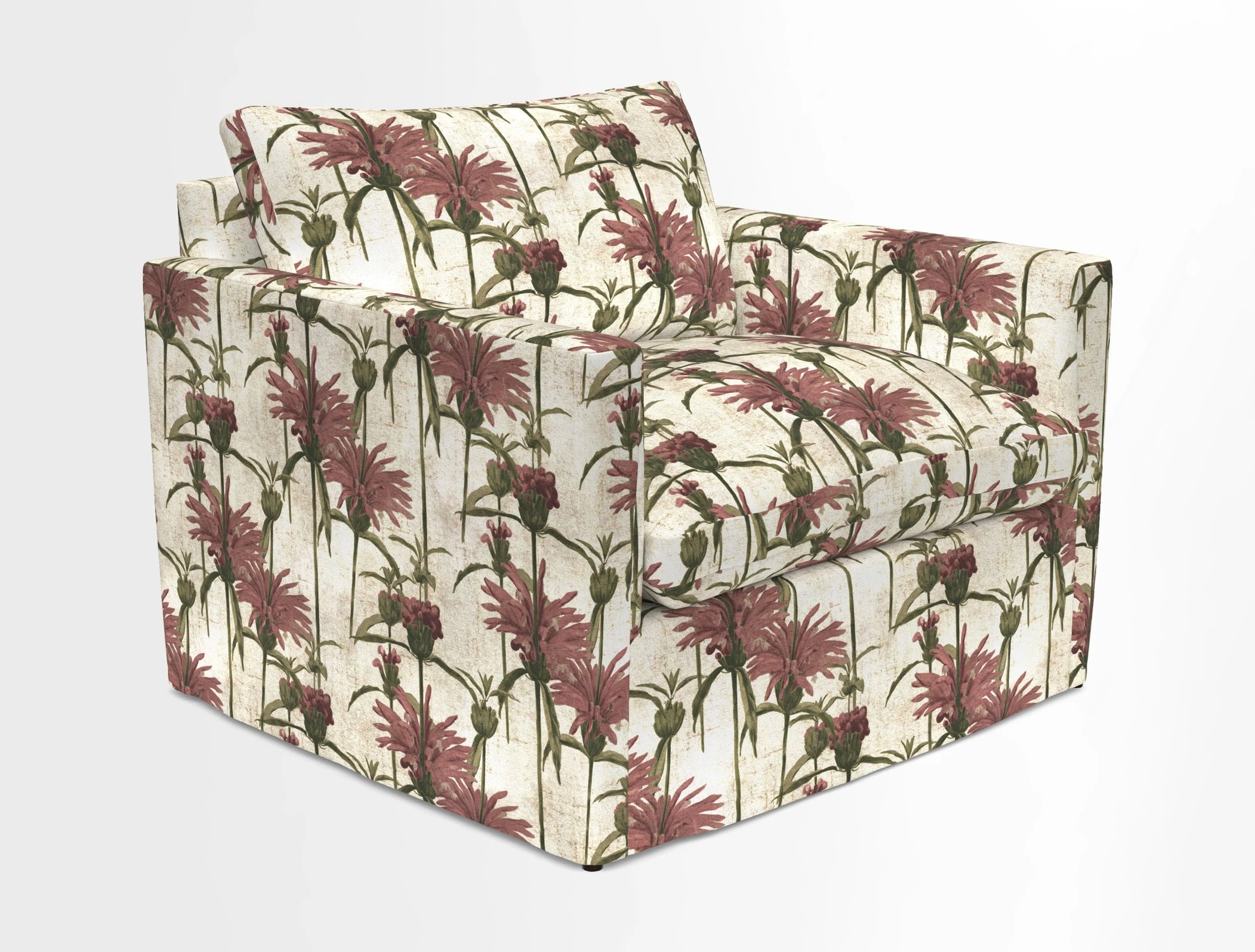 Heyshott Snuggler in Two Tone Plain Biscuit. Loose cover option available