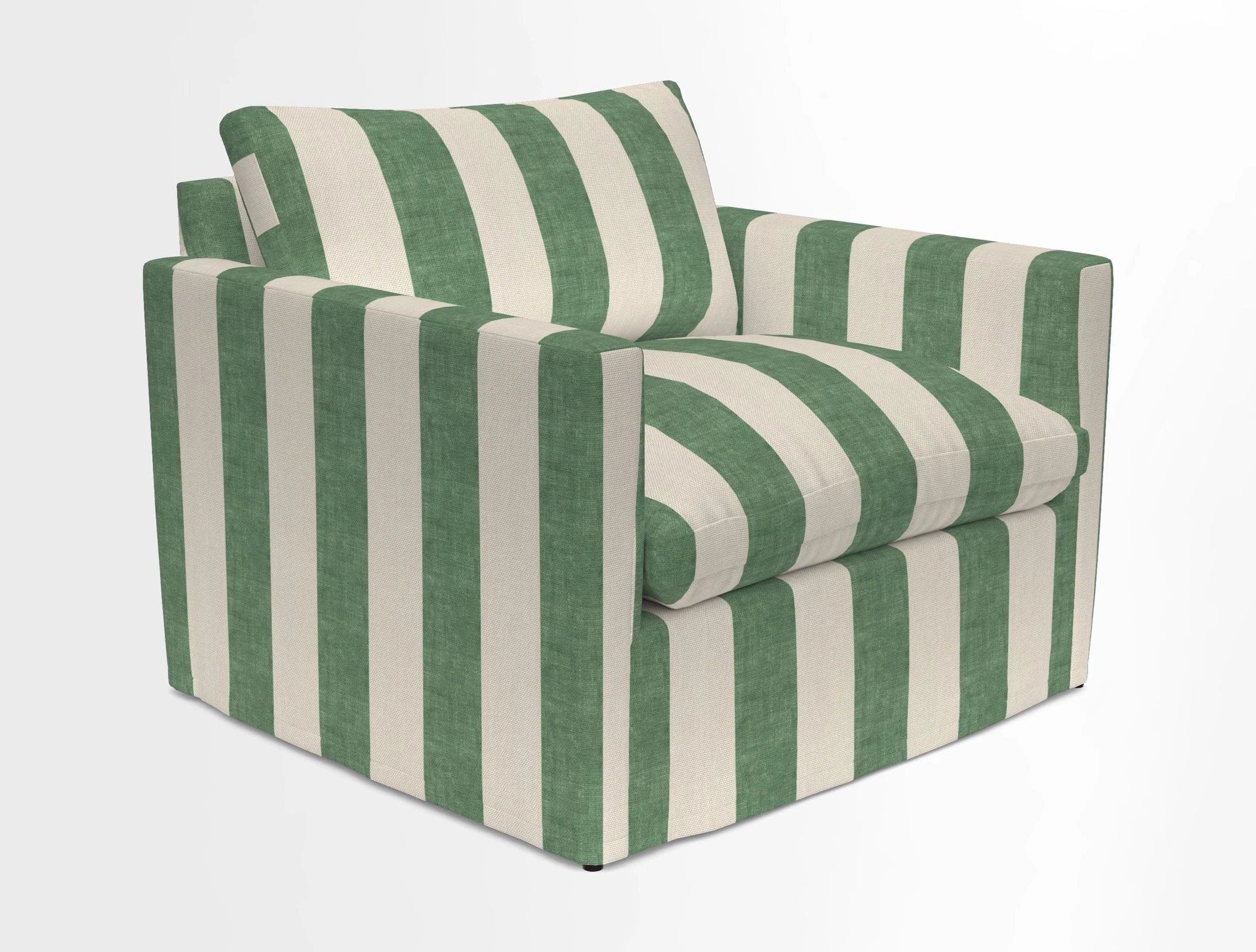 Heyshott Snuggler in Two Tone Plain Biscuit. Loose cover option available