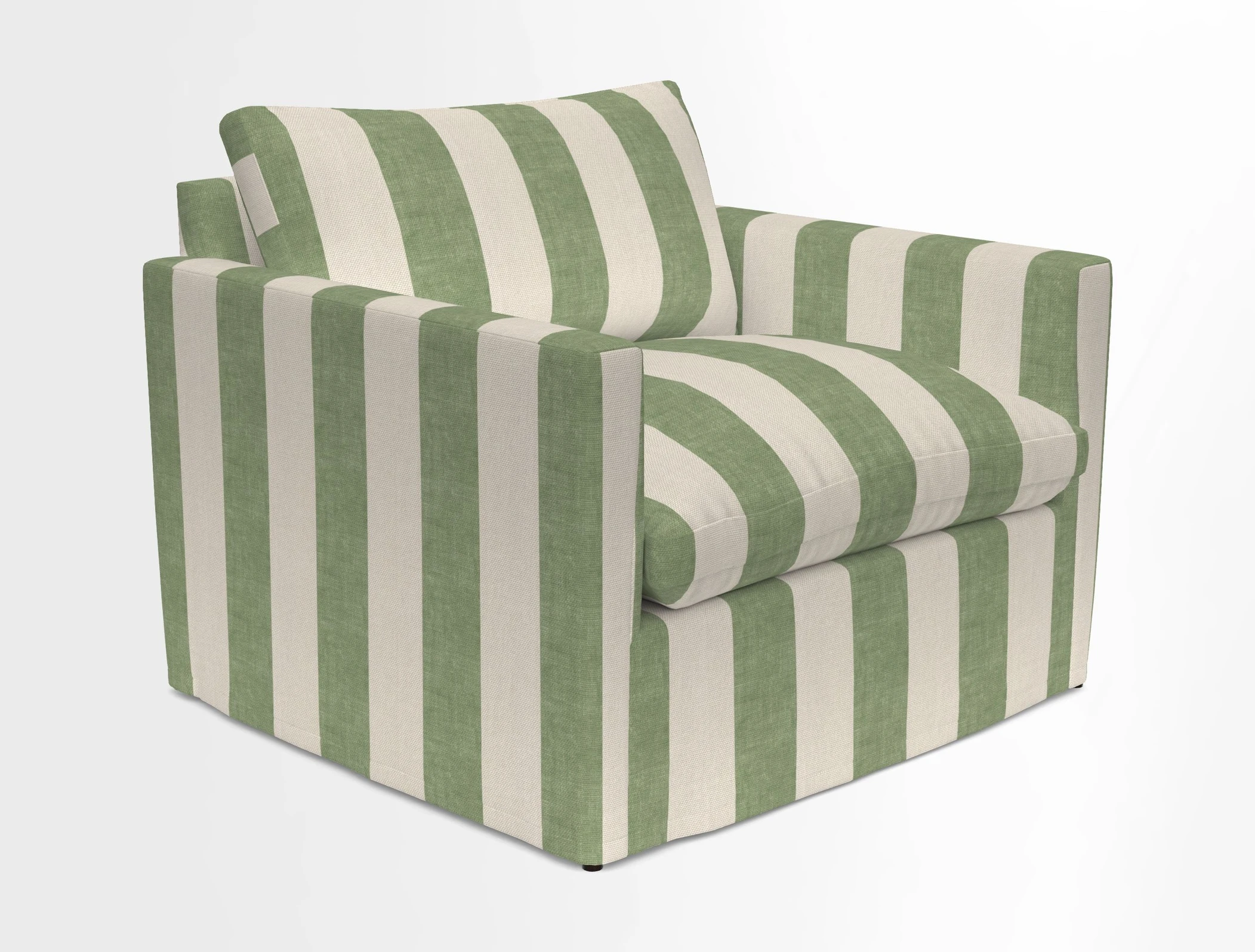 Heyshott Snuggler in Two Tone Plain Biscuit. Loose cover option available
