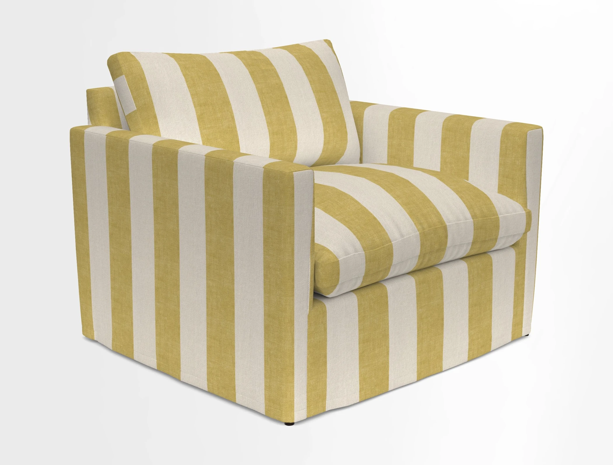 Heyshott Snuggler in Two Tone Plain Biscuit. Loose cover option available