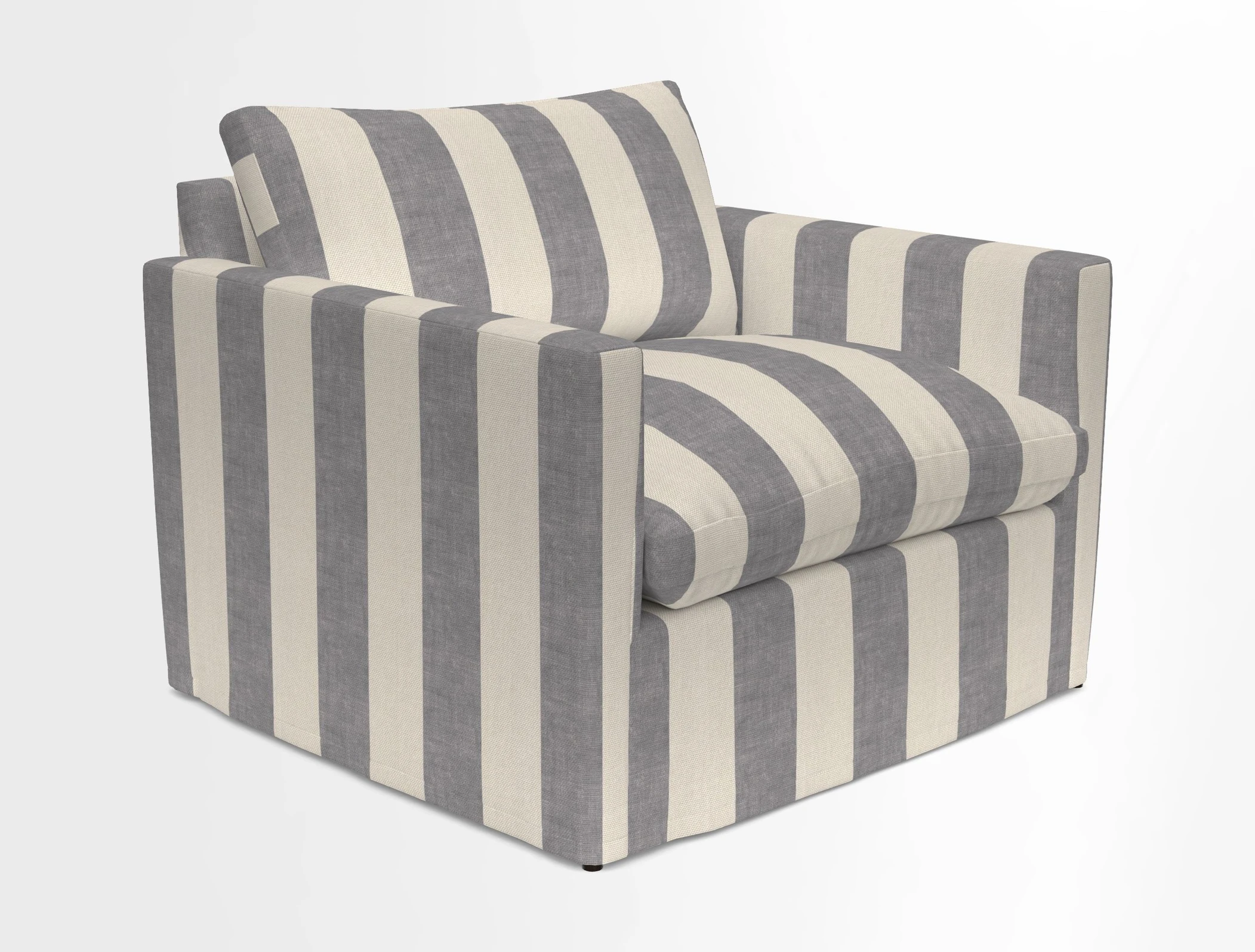 Heyshott Snuggler in Two Tone Plain Biscuit. Loose cover option available