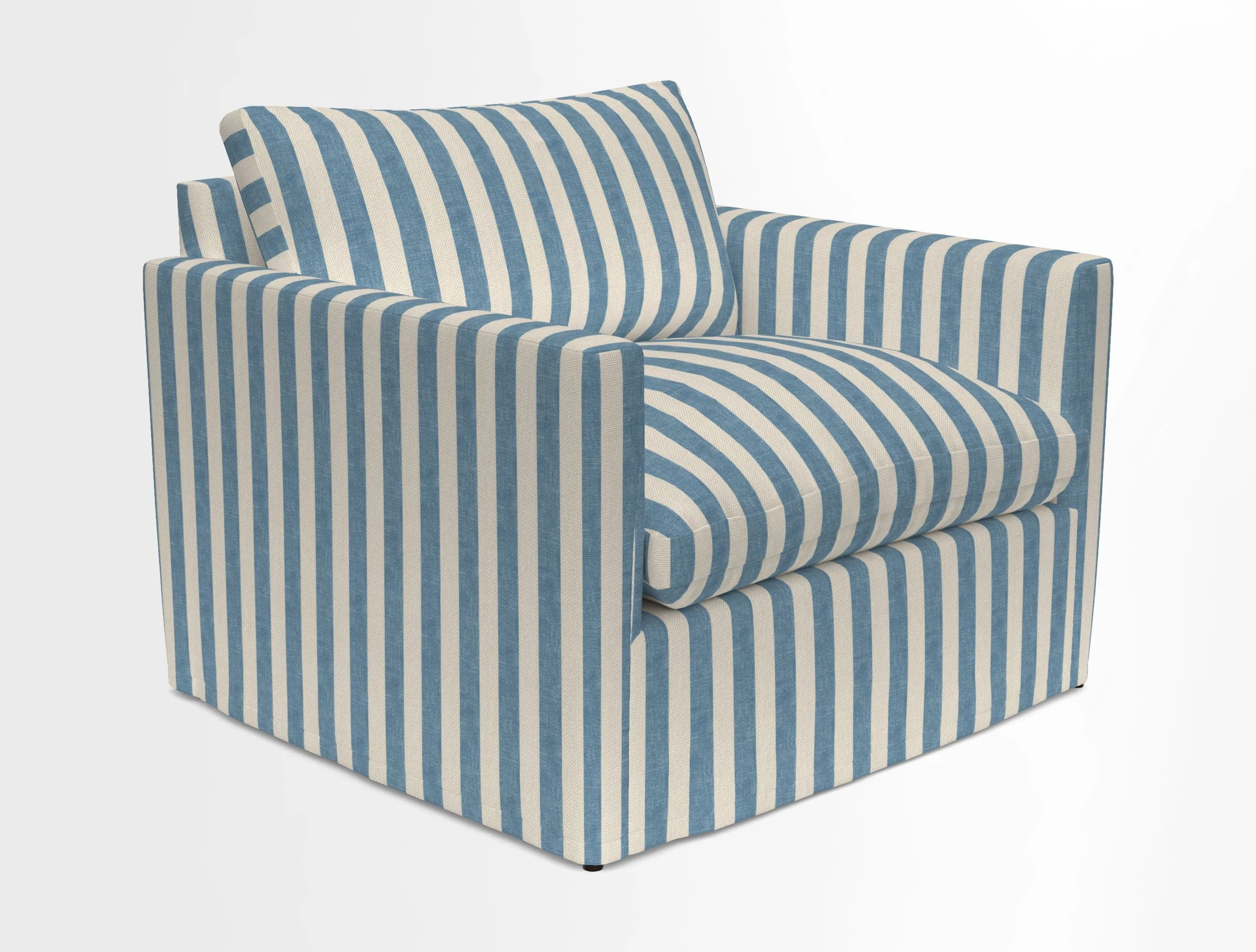 Heyshott Snuggler in Two Tone Plain Biscuit. Loose cover option available