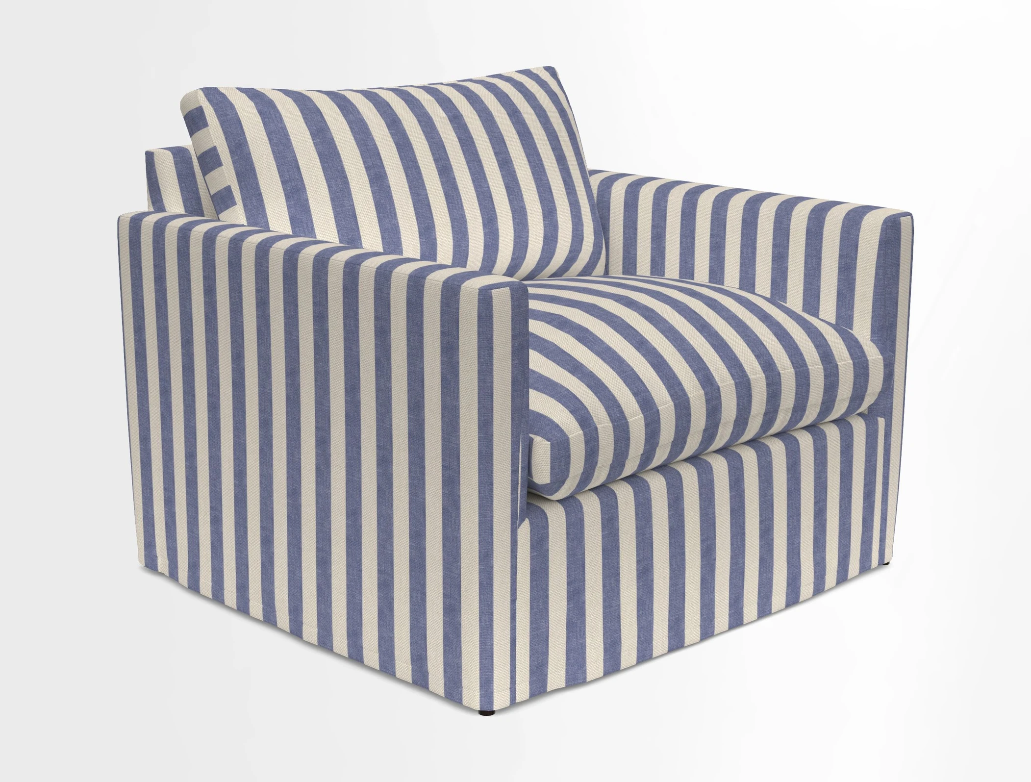 Heyshott Snuggler in Two Tone Plain Biscuit. Loose cover option available
