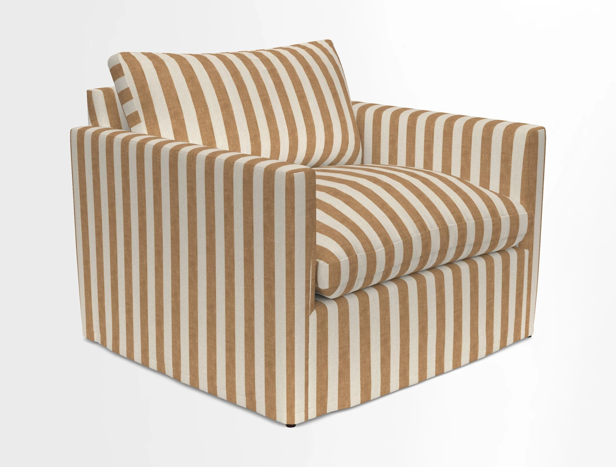Heyshott Snuggler in Two Tone Plain Biscuit. Loose cover option available