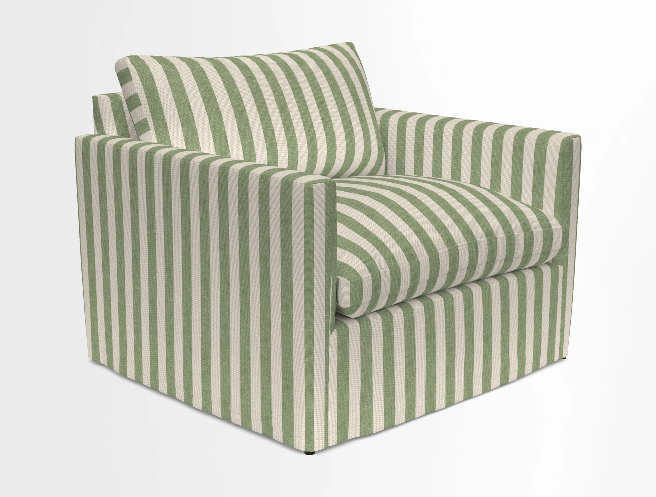 Heyshott Snuggler in Two Tone Plain Biscuit. Loose cover option available