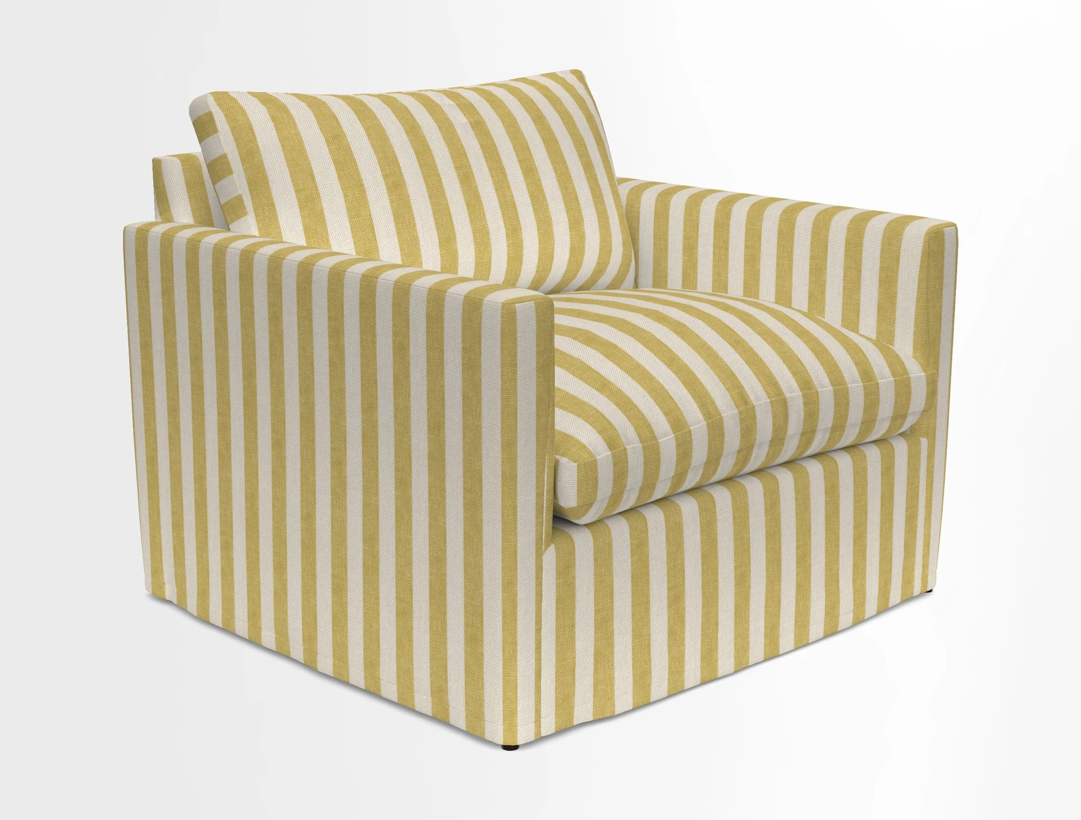 Heyshott Snuggler in Two Tone Plain Biscuit. Loose cover option available