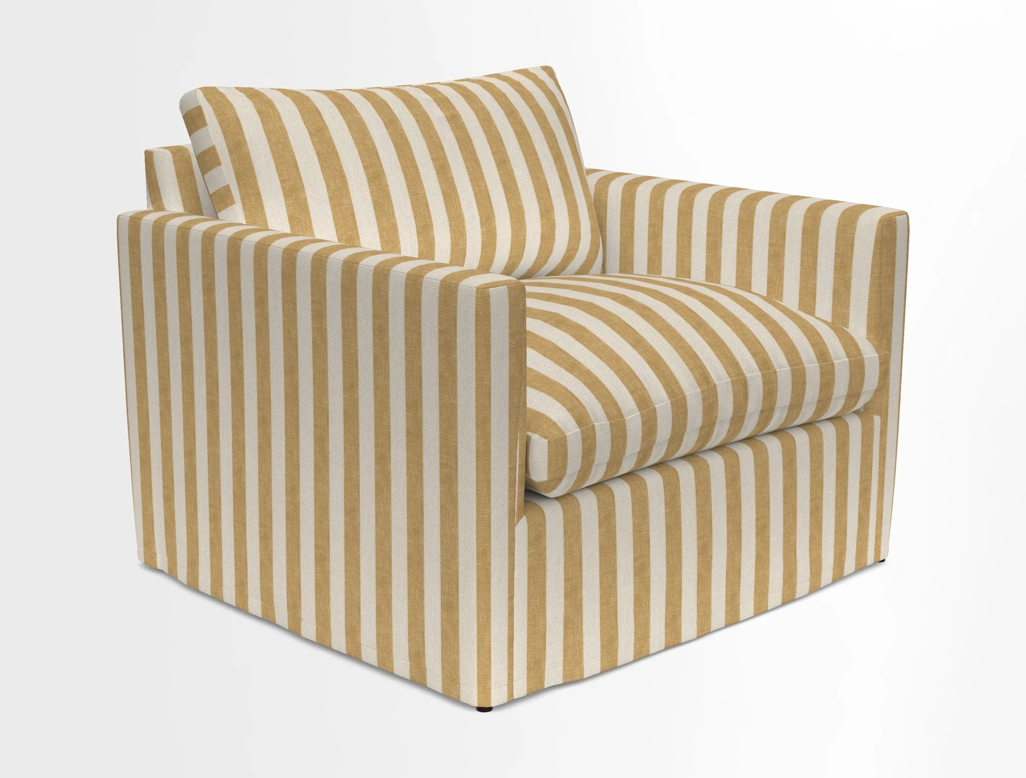 Heyshott Snuggler in Two Tone Plain Biscuit. Loose cover option available