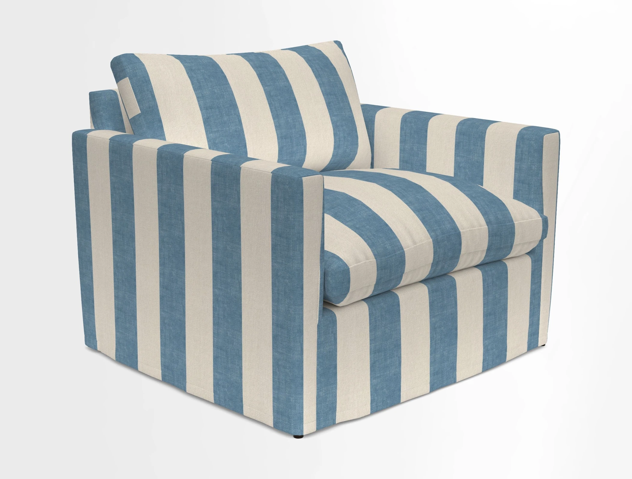 Heyshott Snuggler in Two Tone Plain Biscuit. Loose cover option available