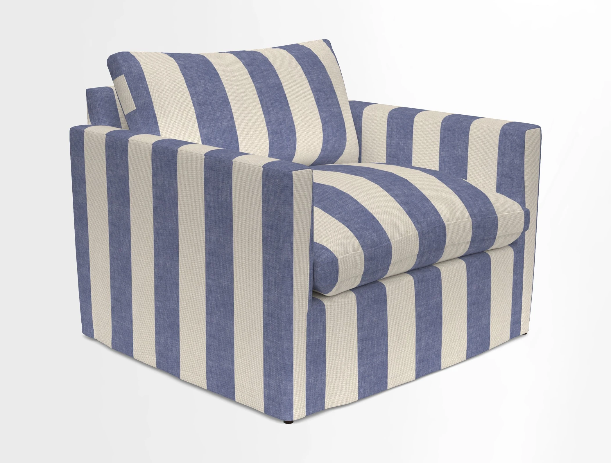 Heyshott Snuggler in Two Tone Plain Biscuit. Loose cover option available