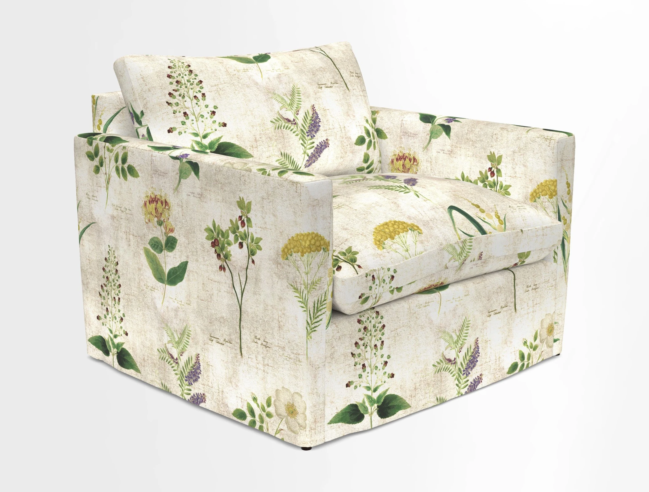 Heyshott Snuggler in Two Tone Plain Biscuit. Loose cover option available
